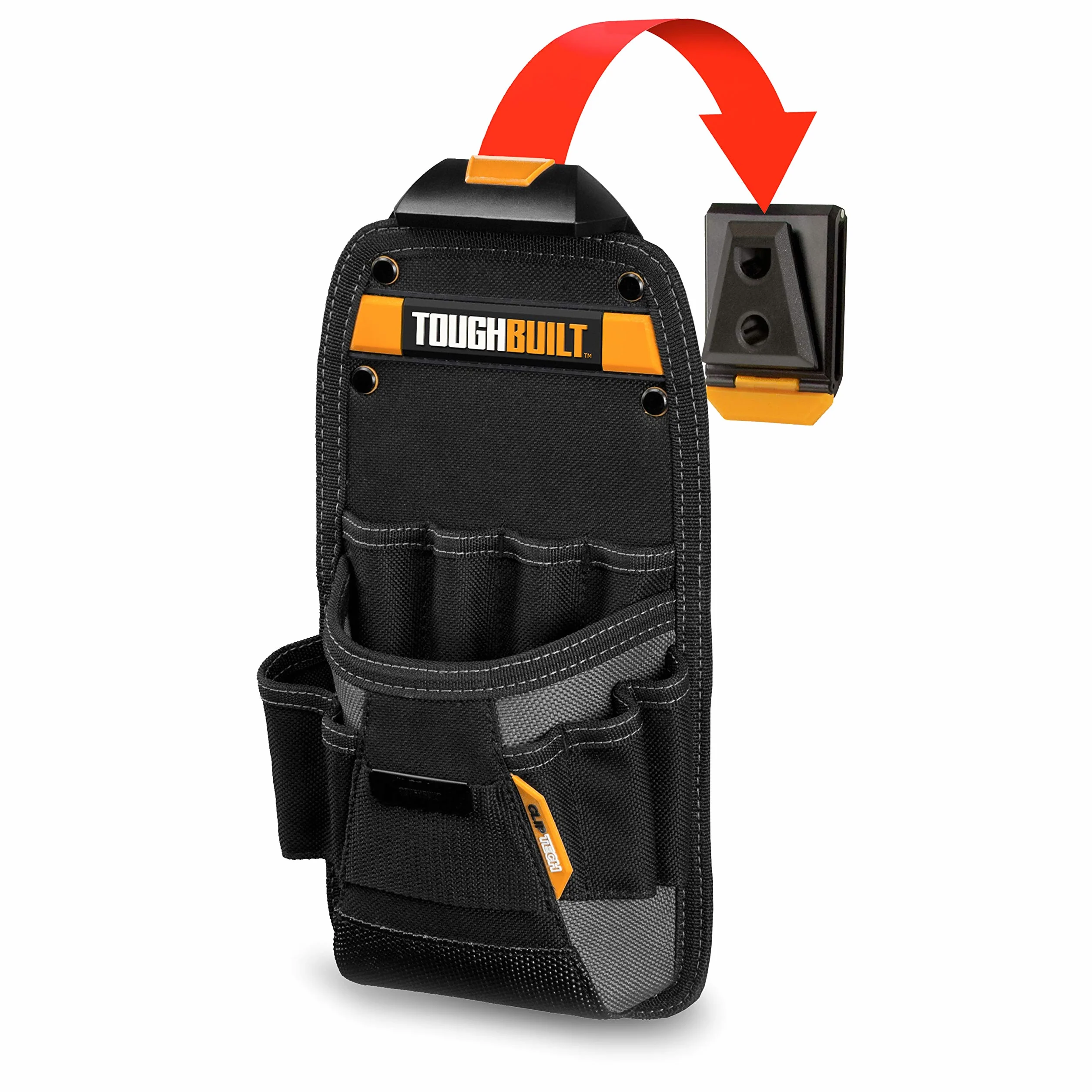 ToughBuilt Bolsa para técnico ClipTech™ con bolsillos y bucle ajustable