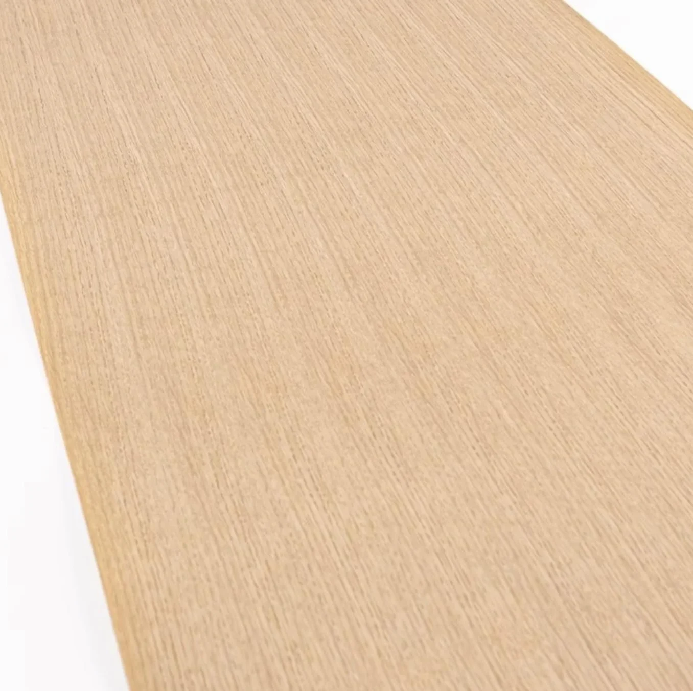 1 chapa de madera de roble blanco natural de grano recto de 2,5 metros de ancho, 58 cm de alto, 0,25 mm de ancho (parte trasera con papel kraft)