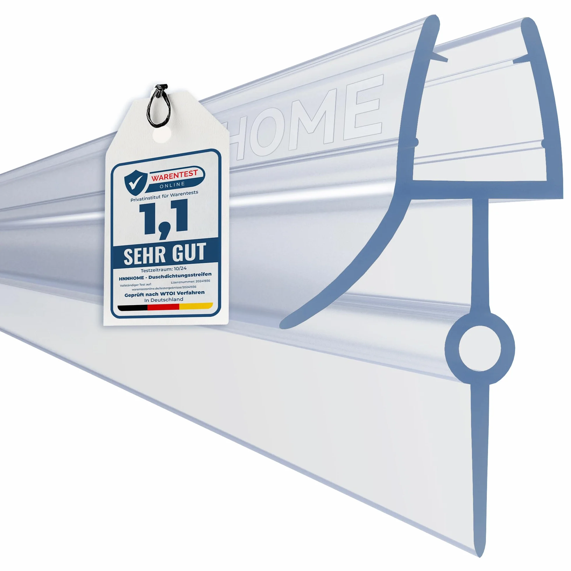 HNNHOME - Junta selladora de goma para puerta de ducha de cristal de 4-6 mm y hueco de 16-22 mm