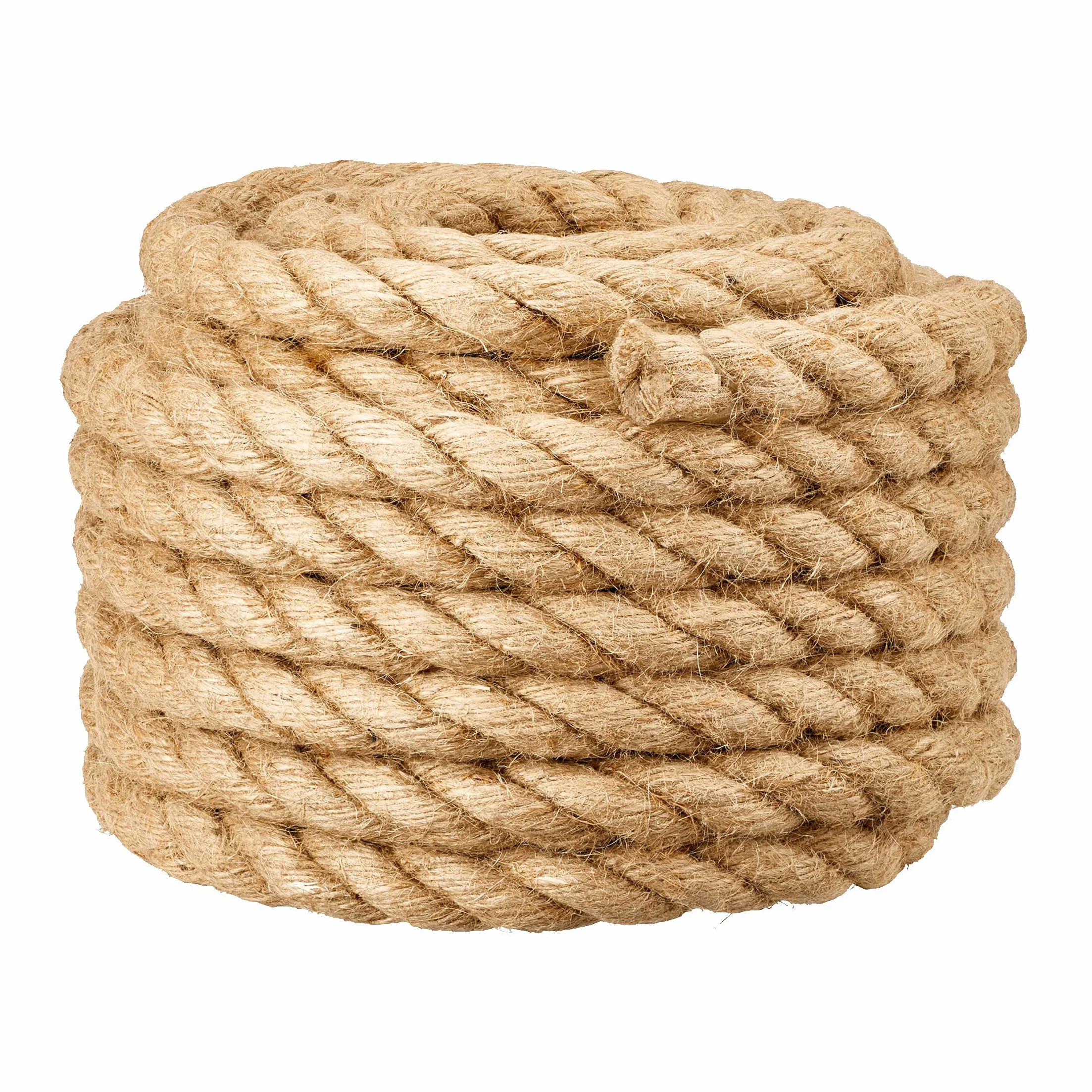 Cuerda de 12mm para barandilla de Escalera DIY/barandilla de balcón/tubería/decoración de neumáticos/envolturas de Alambre, Cordel para Tira y afloja, Columpios, elevación y Escalada, 12mm*10m, Beige