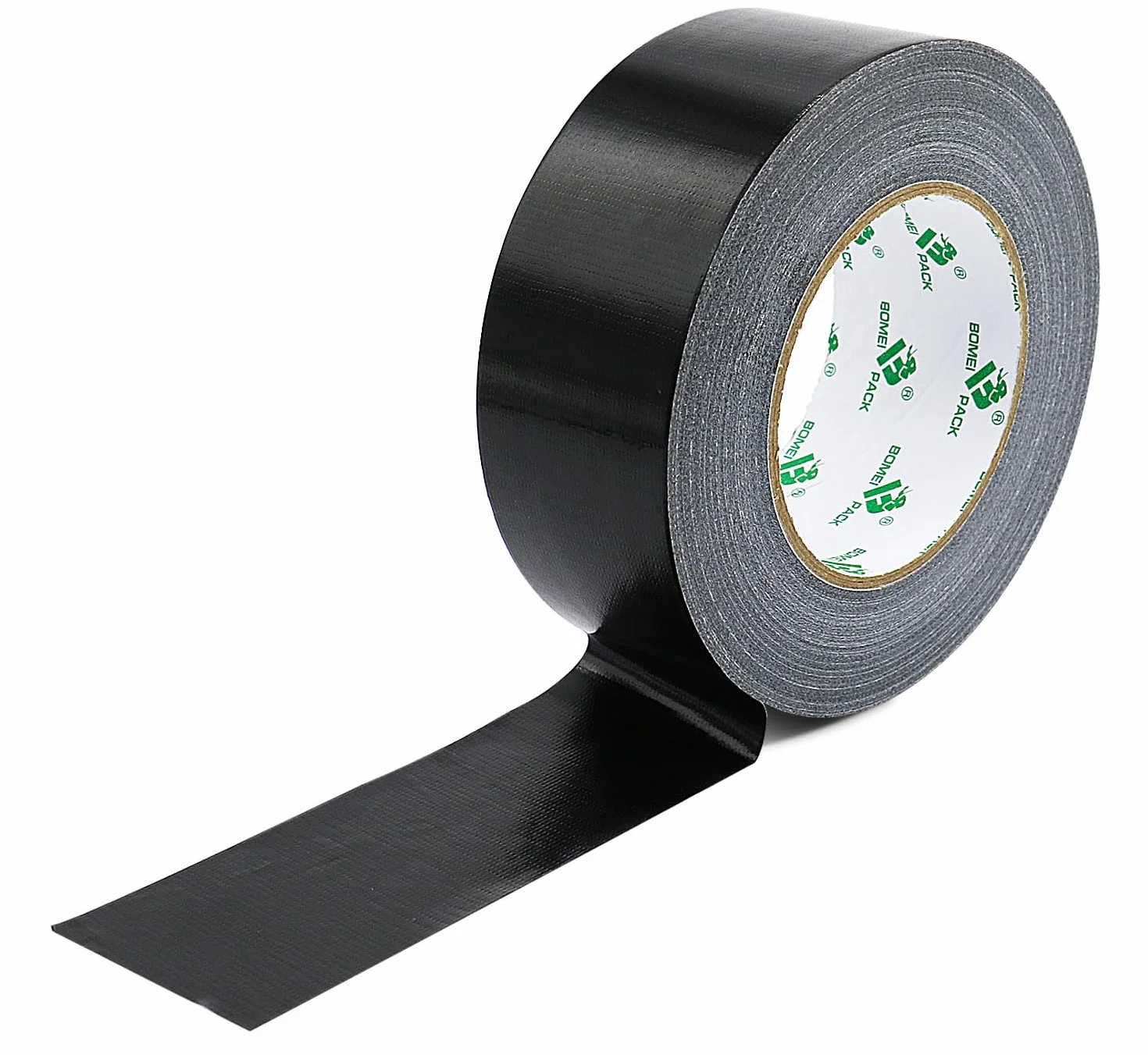 BOMEI PACK 3 rollos Cinta Americana 50mm x 50 m - Cinta Adhesiva Negra - Cinta Fuerte de Tela Reforzada con Tejido - Para Interiores y Exteriores