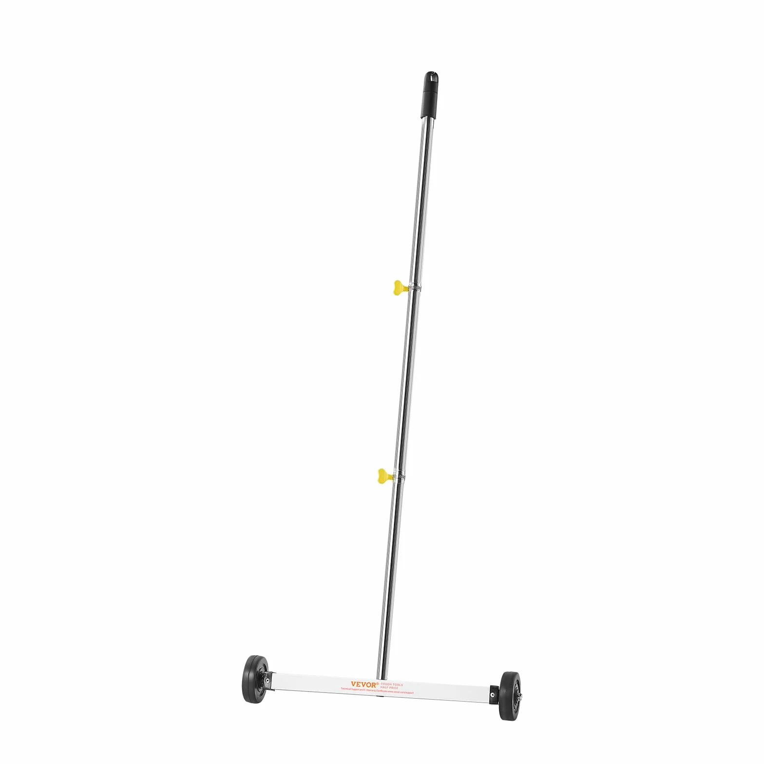 VEVOR Escoba Magnética con Ruedas, Capacidad de Carga de 4,5 kg, Mango Ajustable, para Recoger Clavos y Tornillos, Limpieza para Sitios de Construcción, Fábricas y Almacenes, 445 x 75 x 1040 mm