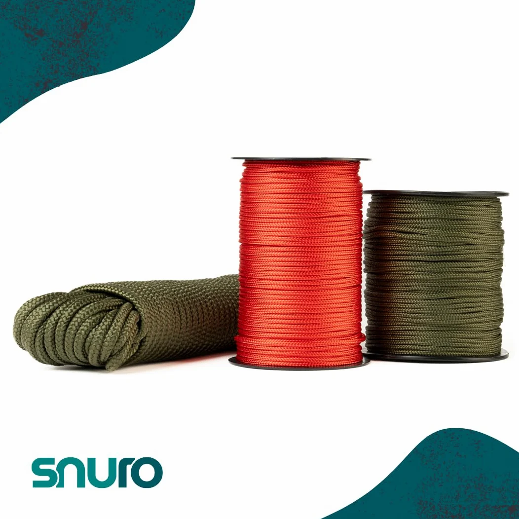 Cuerda de poliéster (3 mm, 100 m, color verde caqui), poliéster trenzado, fuerte, resistente a la intemperie y versátil, cuerda resistente a la intemperie, ideal para exteriores y supervivencia