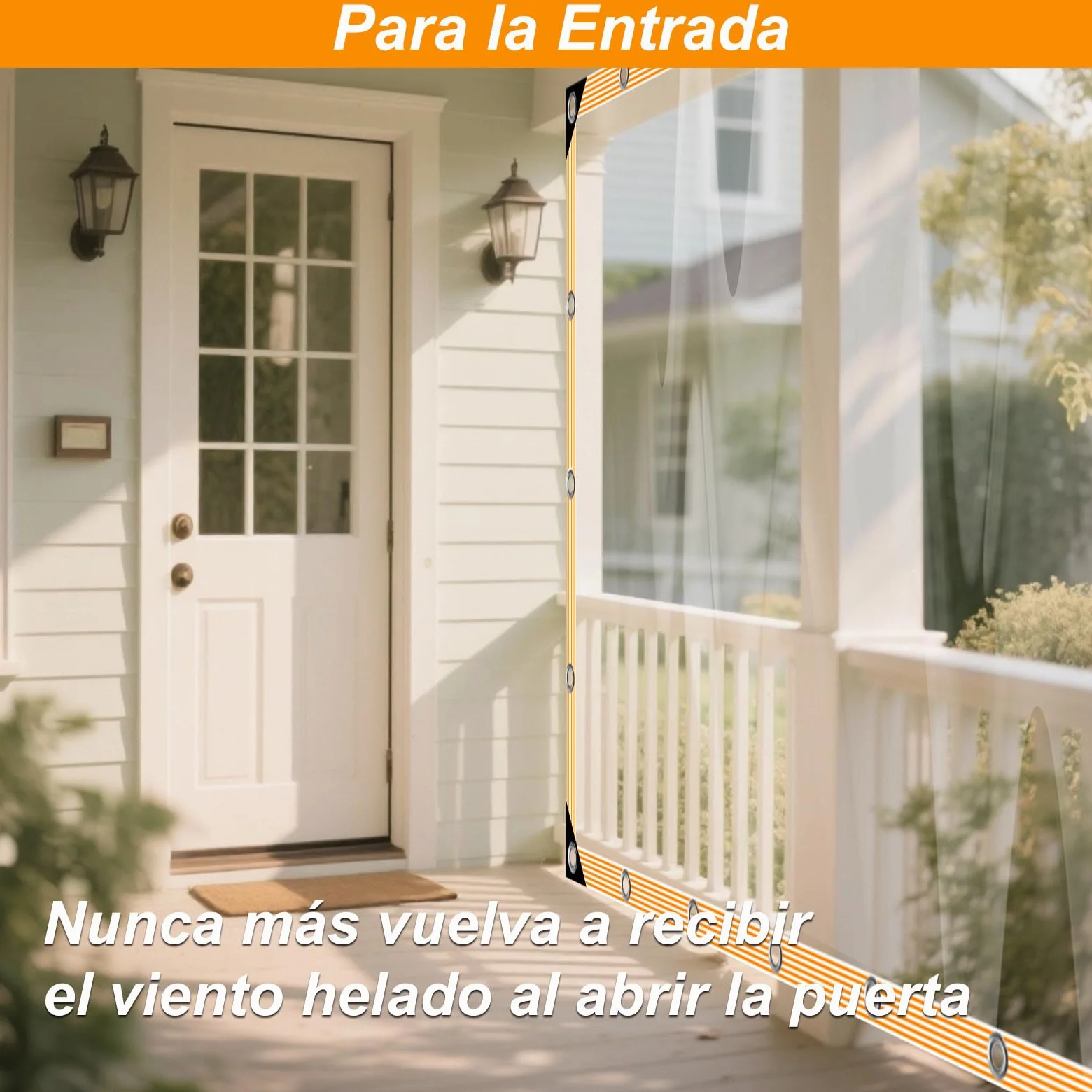 BeGrit Lona Transparente con Ojales Lona Impermeable con Cuerda Lona Protectora de PVC para balcón jardín Exterior Invernadero Terraza Plantas Muebles Pérgola 2x2m