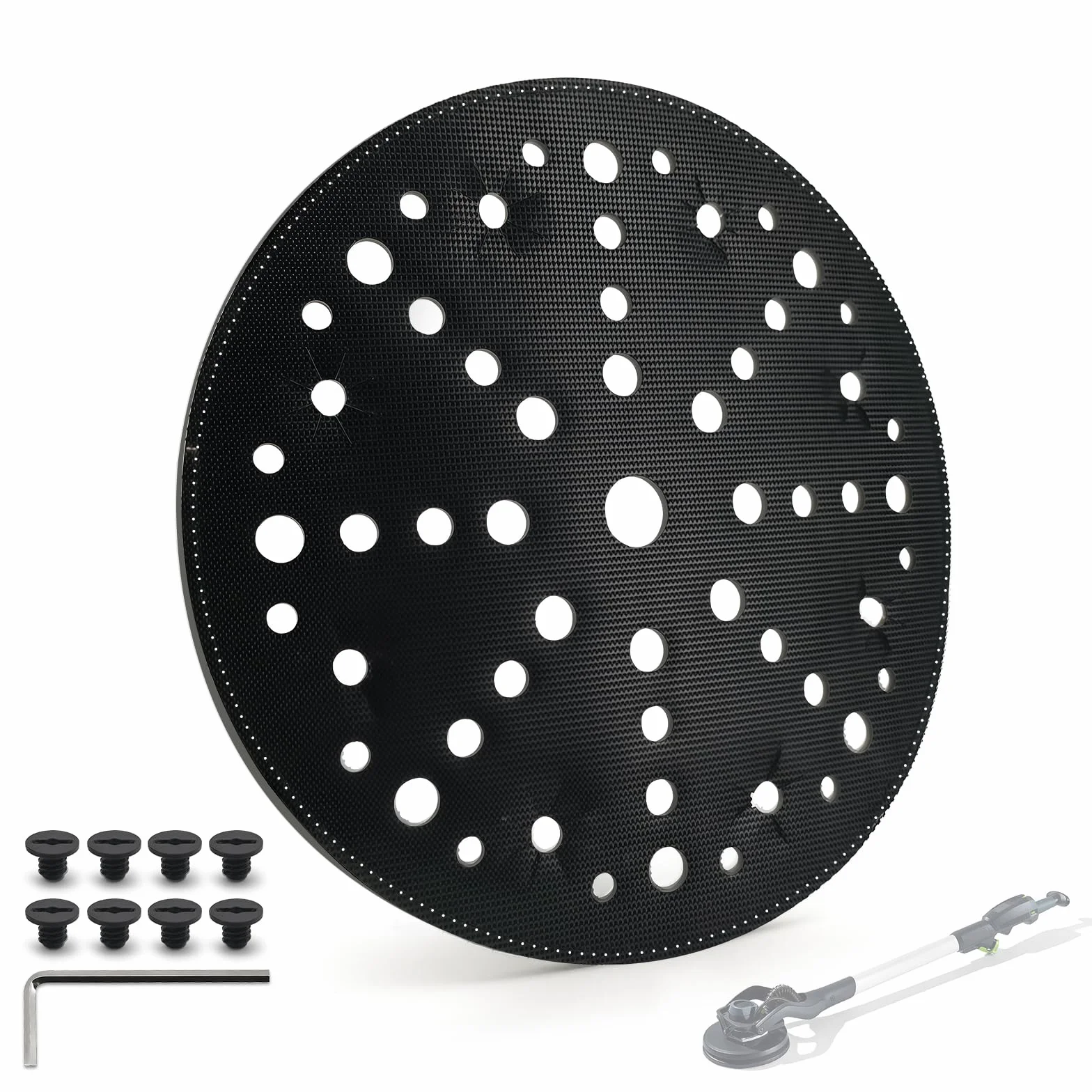 Almohadilla de interfaz para Festool PLANEX LHS 2 225 - Almohadilla blanda para disco lijador de repuesto IP-STF-D220/48-LHS 2 225, almohadilla de interfaz 220 mm para lijadora de larga distancia