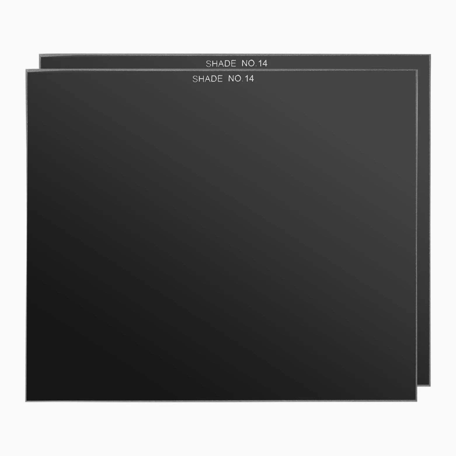 PATIKIL Lente de Soldadura de Vidrio Sombra 14, 2 Unidades 4.5" x 5.25" Filtro de Casco endurecido de Vidrio oscurecido para Casco de Soldadura, Lente de Vidrio para Casco Soldadura, Negro