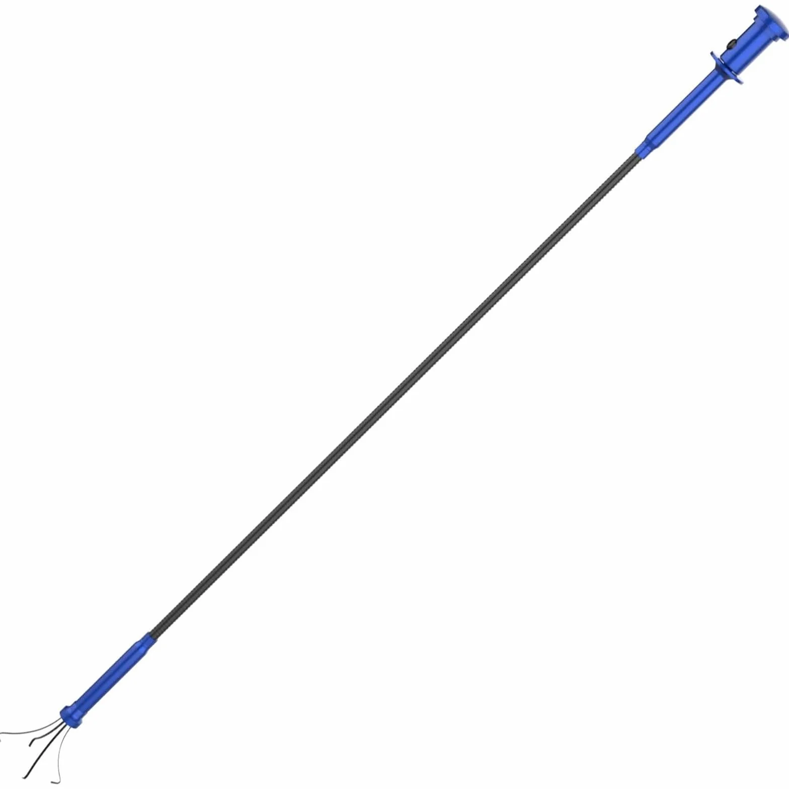 Housolution Recogedor Magnético de Cuatro Garras, Barredora de Recogida de la Manguera Flexible con LED Luz, Herramienta de Ayuda Flexible y Larga para Recolección de Basura - Azul