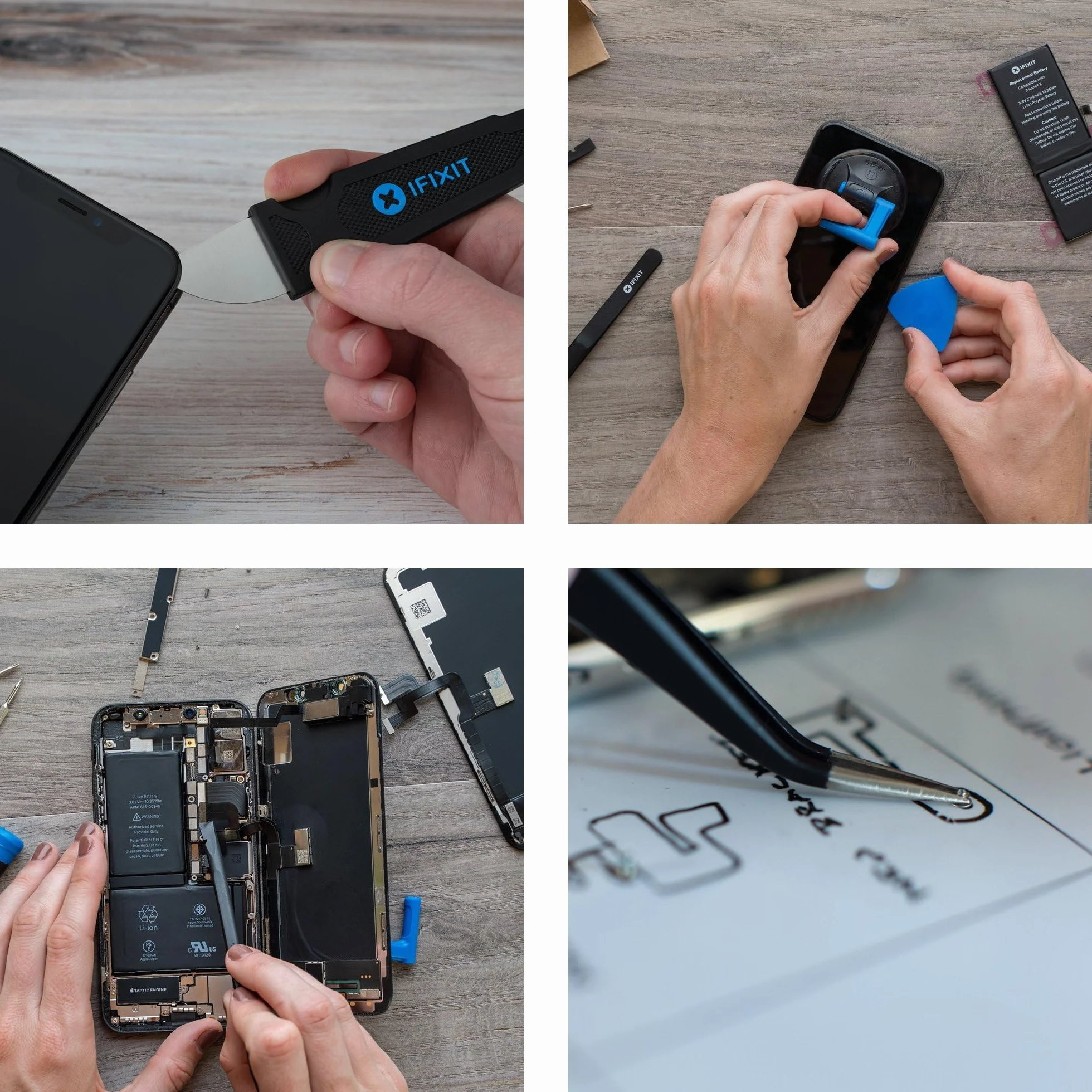 Kit de réparation Ifixit Essential Electronics Toolkit Noir et Bleu