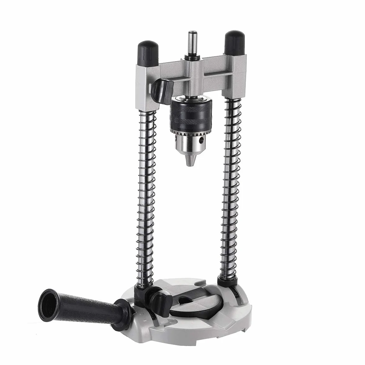 TOPWAY Soporte de Taladro con 13mm Portabrocas, Multiángulo Soporte de Taladro Móvil para Taladros Eléctricos de 1/2" y 3/8" 105414