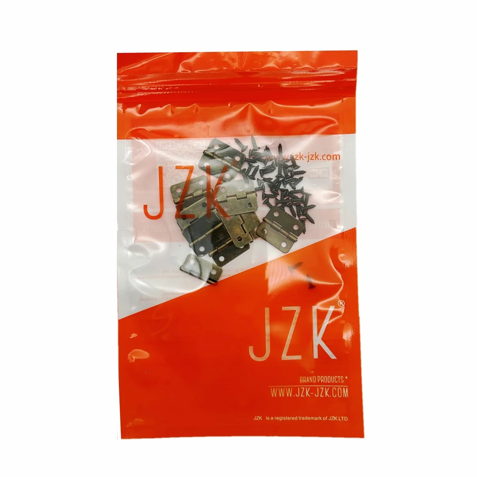 JZK Minisagras de bronce 18 x 16 mm Paquete de 10 bisagras de cajón