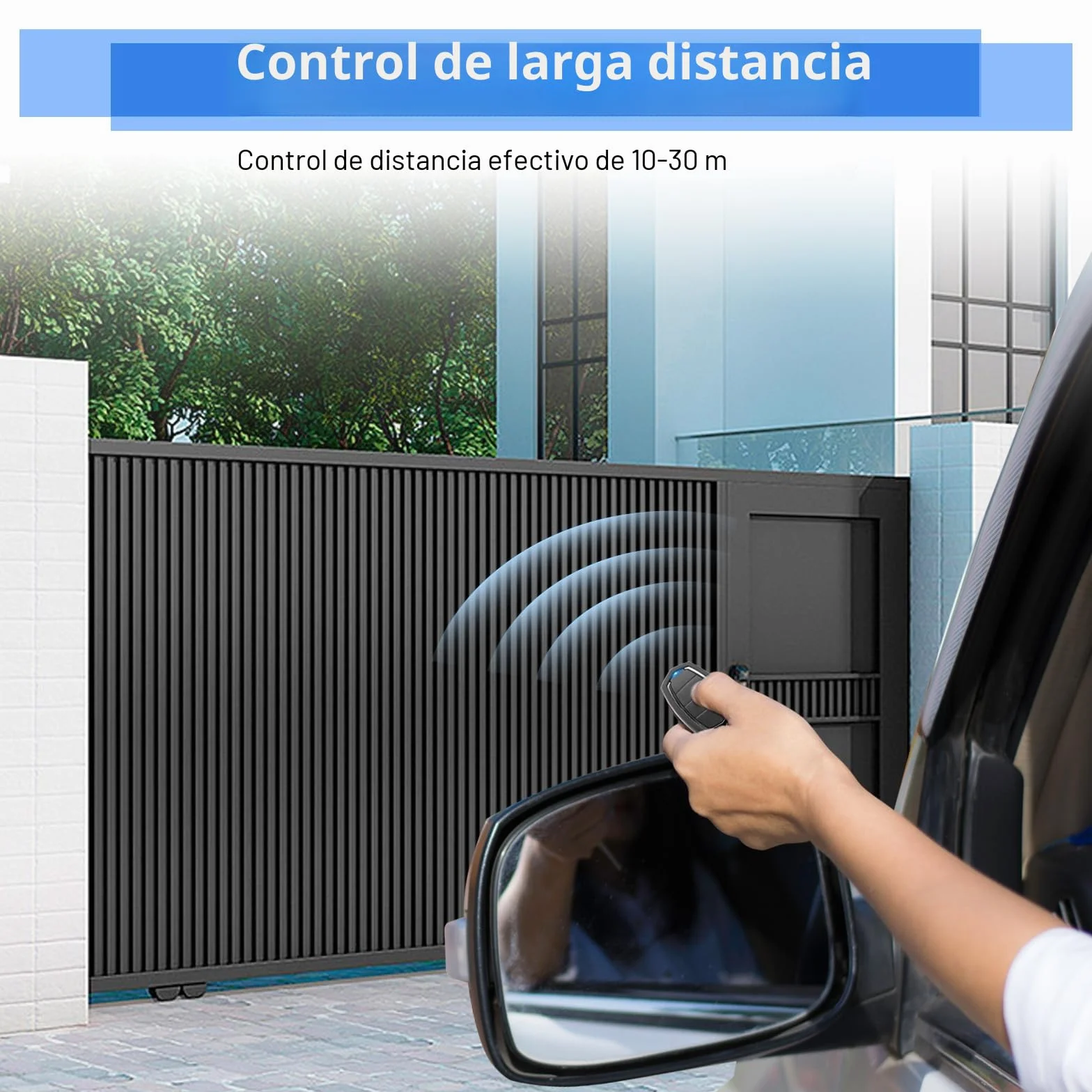 433,92MHz Mando Garaje Universal,3 Unidades de Mando a Distancia para MOTORLINE Falk MX4SP MXS4SP MX5SP RCM DSM,4 Canales Clonador Mando Garaje Inalámbrico