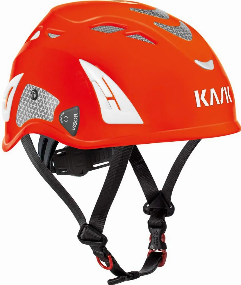 Kask whe00009 – 223 tamaño 51 – 63 cm "Plasma Hi Viz – Casco, color rojo