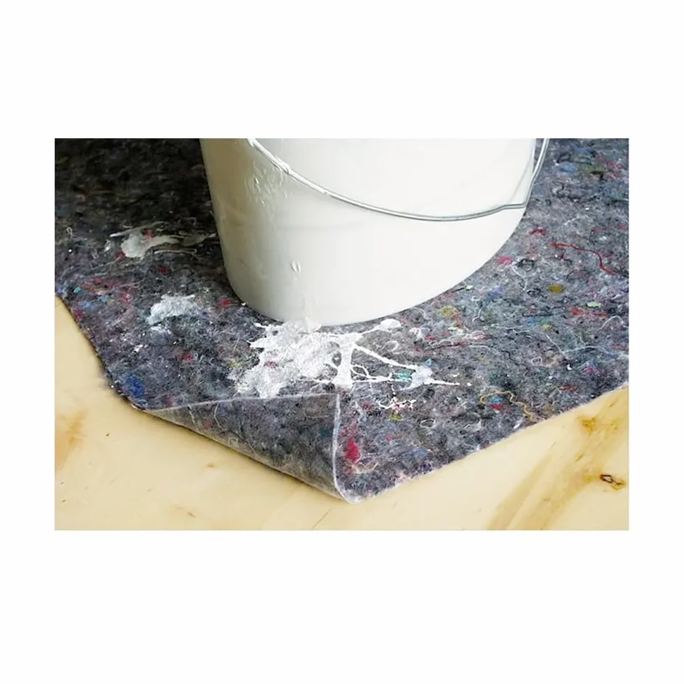 Fieltro Protector Suelos (Vellón de Pintor) | Absorbente Antideslizante e Impermeable. 180 gr/m² (25m²)