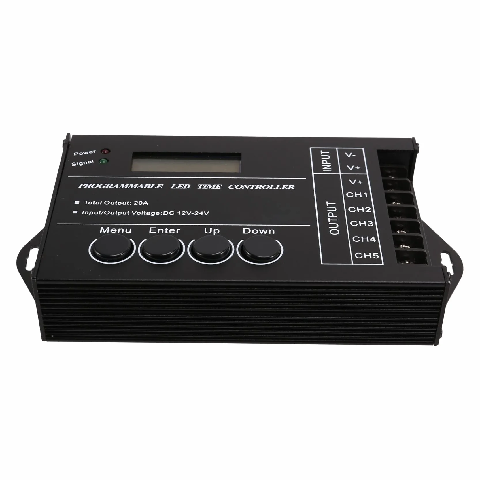 Controlador LED RGB programable por tiempo TC420 DC12V-24V Dimmer de 5 canales LED