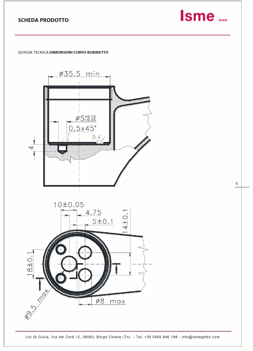 Schläfer 48004 | Cartucho de grifo mezclador de 35 mm de repuesto de cerámica para mezclador monomando K35-A Kerox baja con 2 patas, ducha, lavabo, bidé, bañera, cocina, baño de 3 piezas.