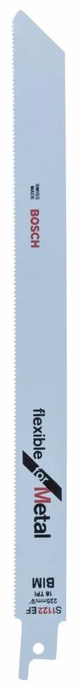 Bosch 2 608 656 019 Pack de 5 Hojas de Sierra Sable S 1122 BF (bimetálica), Set de 5 Piezas