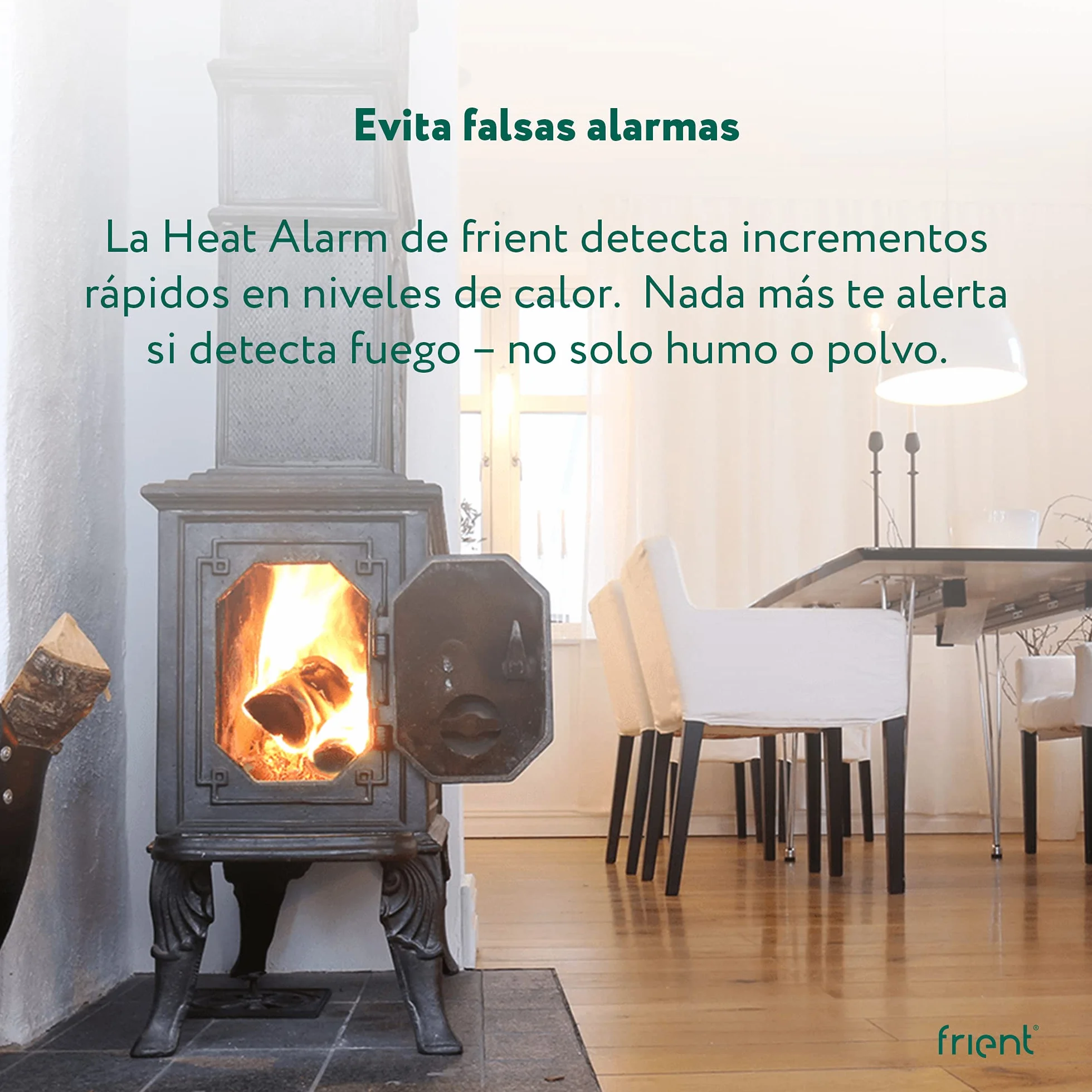 Frient Intelligent Heat Alarm Zigbee Detector de Incendios Inalámbrico