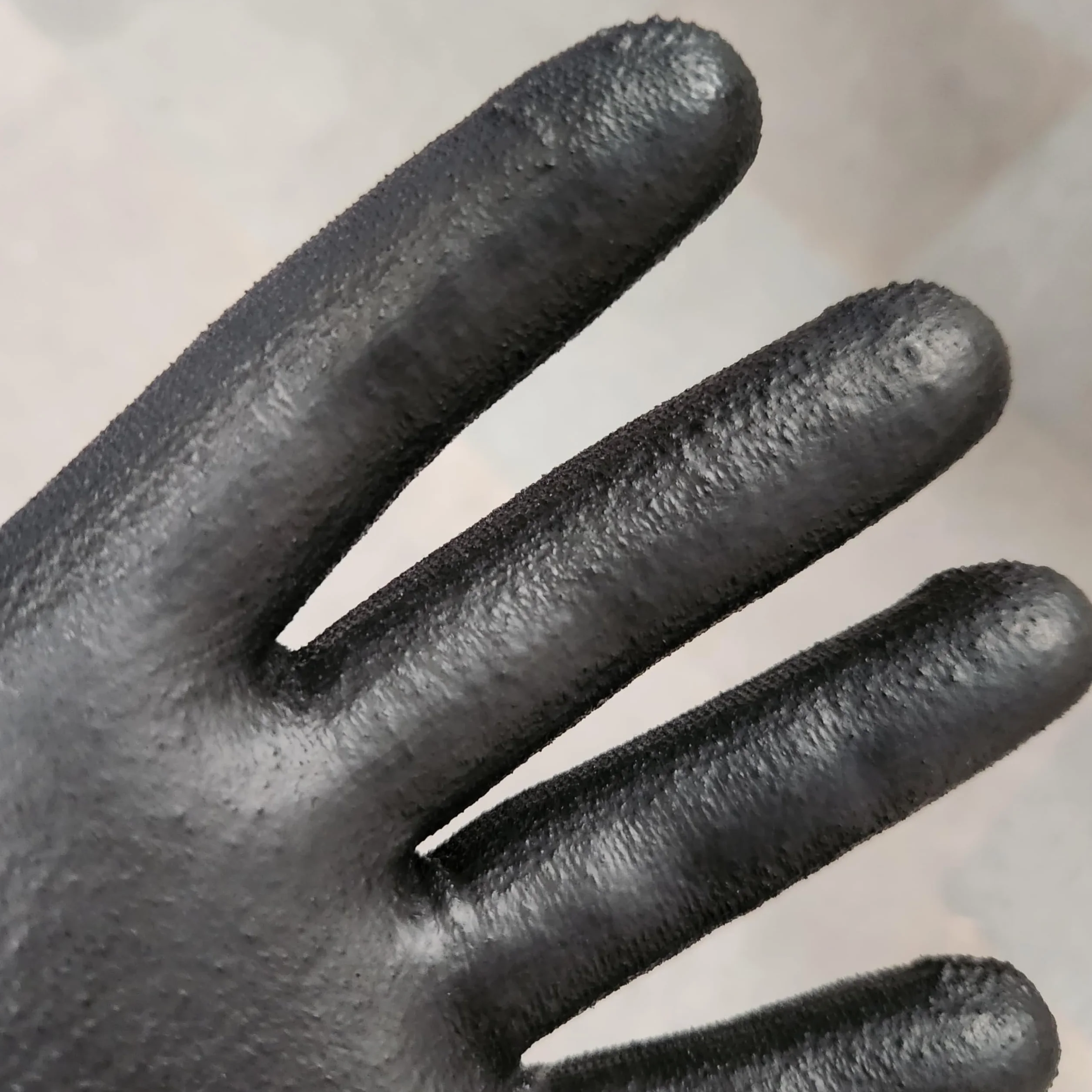 Guantes de trabajo Anti-corte EN388 BLACK Tactil TOUCH v.2 Revestimiento Nitrilo Antideslizante Protección laboral Profesionales BTT