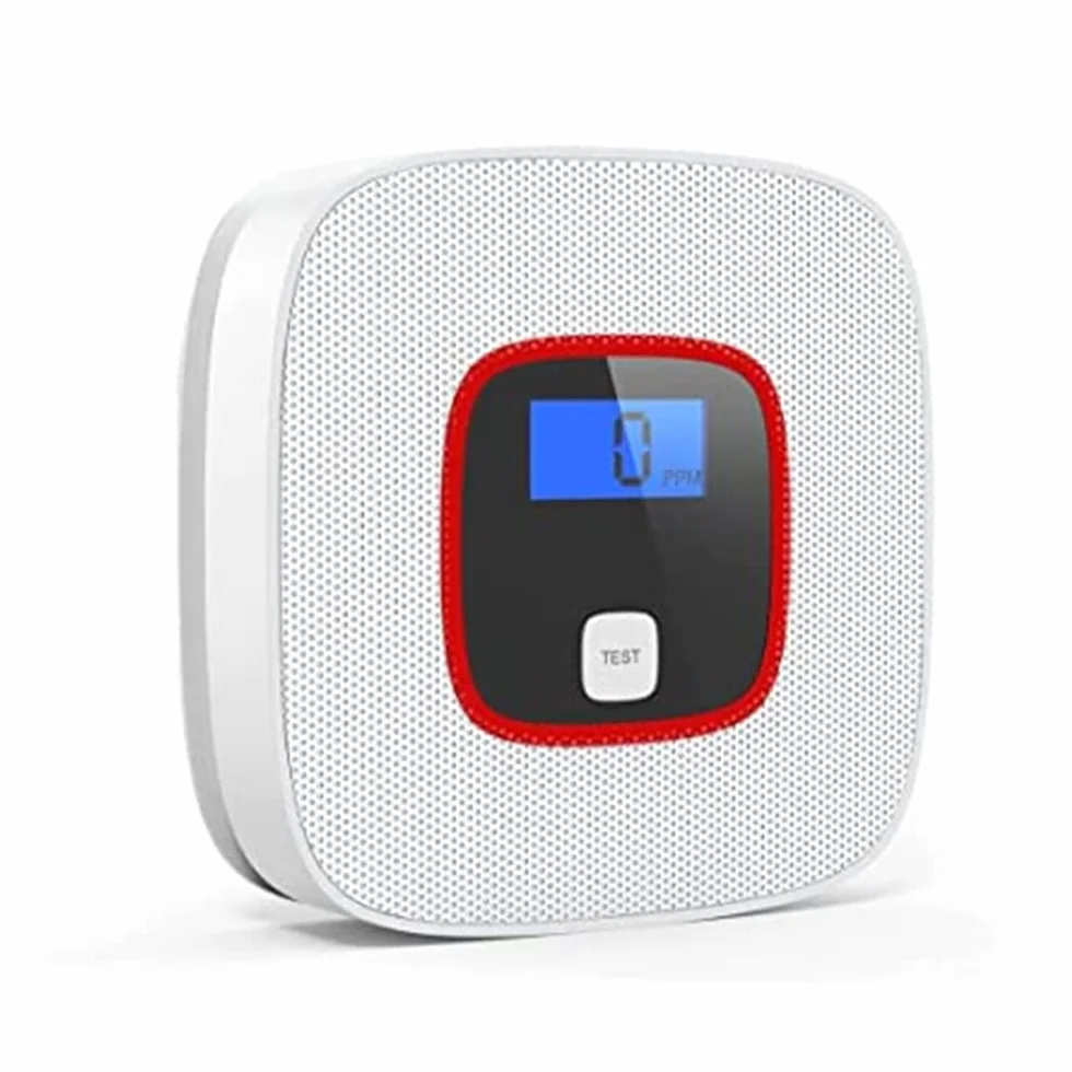 OBEST Detector Monóxido De Carbono, CO Alarma con Pantalla Digital, Tipo Montado En La Pared, Instalación Simple, Suministros para La Prevención de Desastres