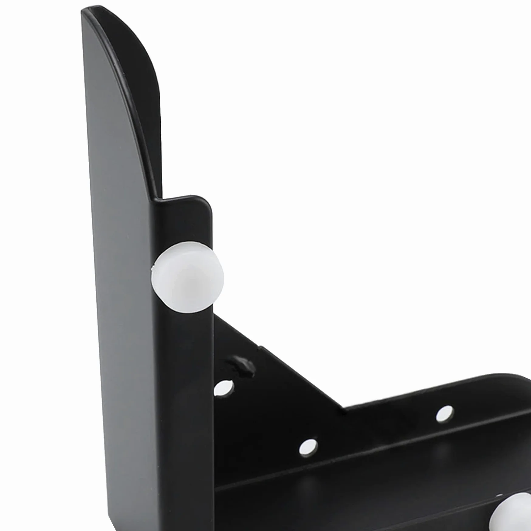LIKERAINY Patas para Muebles 50mm Alto Pies de Mesa para Mueble de Cocina Encimera Sofá Cama Mesitas Armarios Pie de Escritorio Fuerte Negro Juego de 4