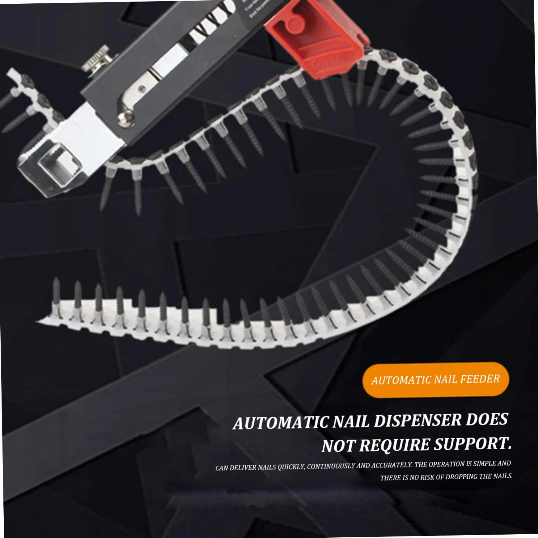 Pistola de tornillos en tiras, accesorio de pistola de tornillos para paneles de yeso, taladro eléctrico en tiras automático, equipo de apriete de clavos, herramienta de carpintería para entusiastas
