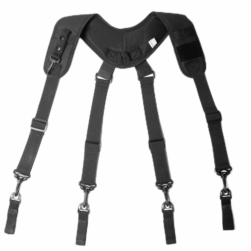 NIDONE Tirantes ajustables aparatos ortopédicos de hombre de servicio pesado, tirantes de cinturón de herramientas para hombres trabajo elástico ajustable suspender trabajo de servicio pesado x