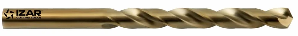 Izar 19316 Broca Mango Cilíndrico Materiales Duros, Serie Corta, HSSE 5%Co, Ambar, 1016, DIN 338 N, 12.75 mm Diámetro Corte