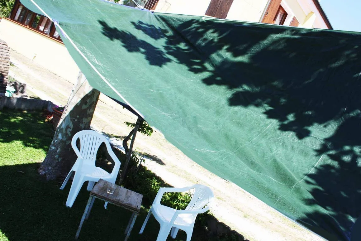 Labor 0300153 Lona de PVC Reforzada con Ojales, Verde, 5 X 6 M