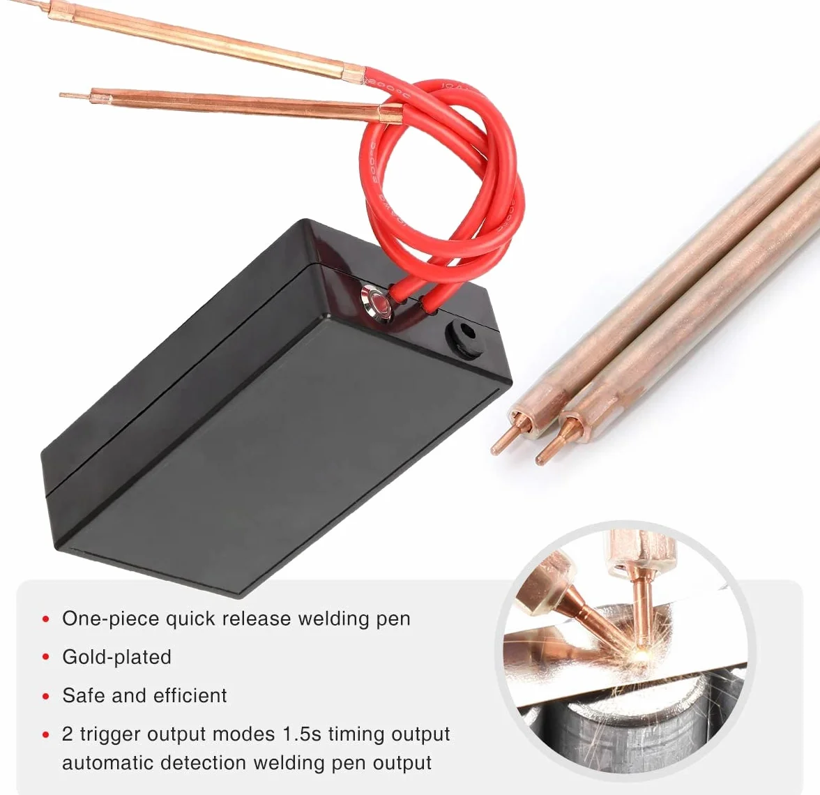 WANGCL 18650 Soldador por puntos de batería, Máquina de soldadura por puntos, Mini herramienta portátil de soldador por puntos Juego completo de bricolaje Soldadura por puntos Mini Herramienta