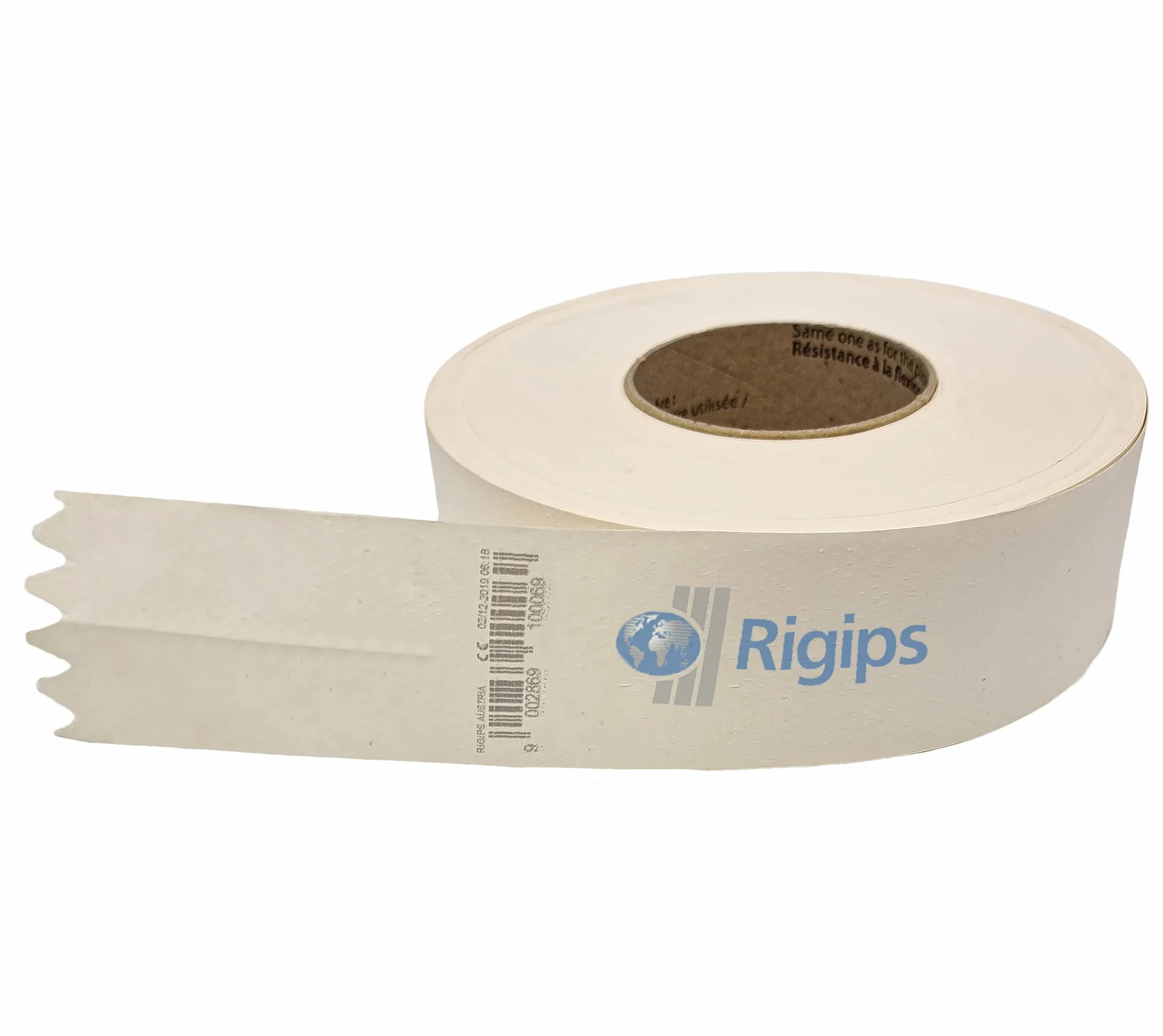 Rigips® Rollo de tiras de papel para juntas de 52 mm x 75 m, resistente a la rotura, para placas de yeso en construcción en seco