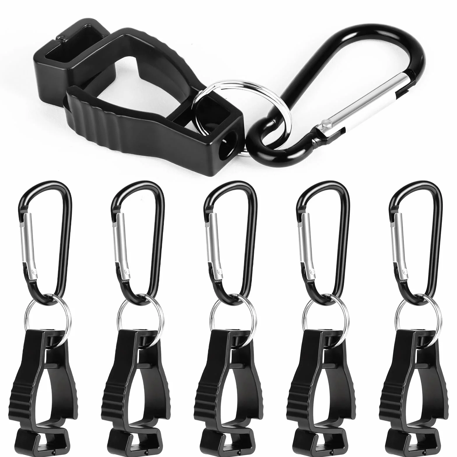 OFFCUP Correa de Soporte para Guante, 6pcs Guante Clip, Plástico Porta Guantes