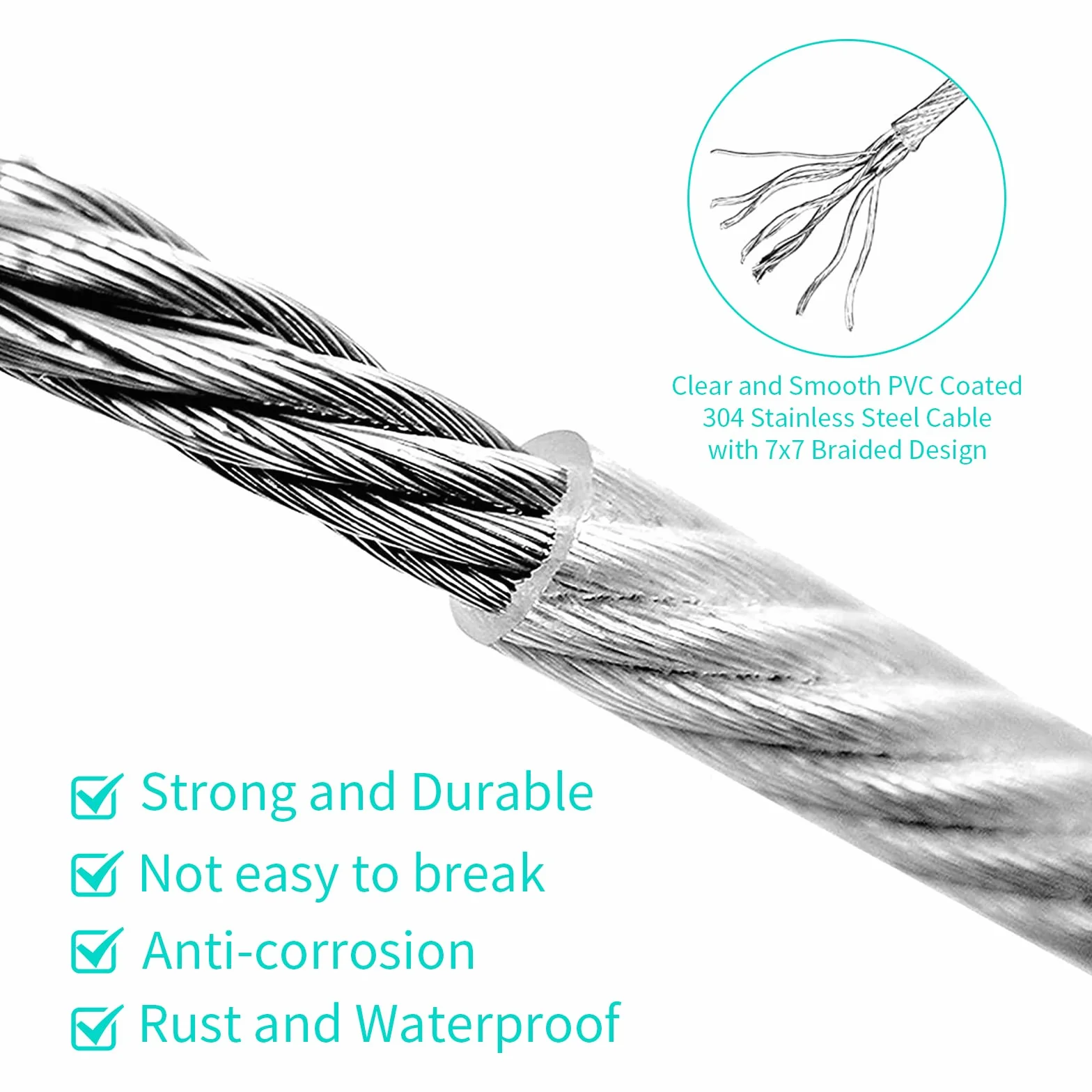 4 Piezas Cable de Seguridad Acero Inoxidable 5 mm x 1 m con Mosquetón y Bucle, Cable Anticaída para Luces de Escenario DJ, Proyectores LED, Cable Acero Resistente Multiuso (100 kg)