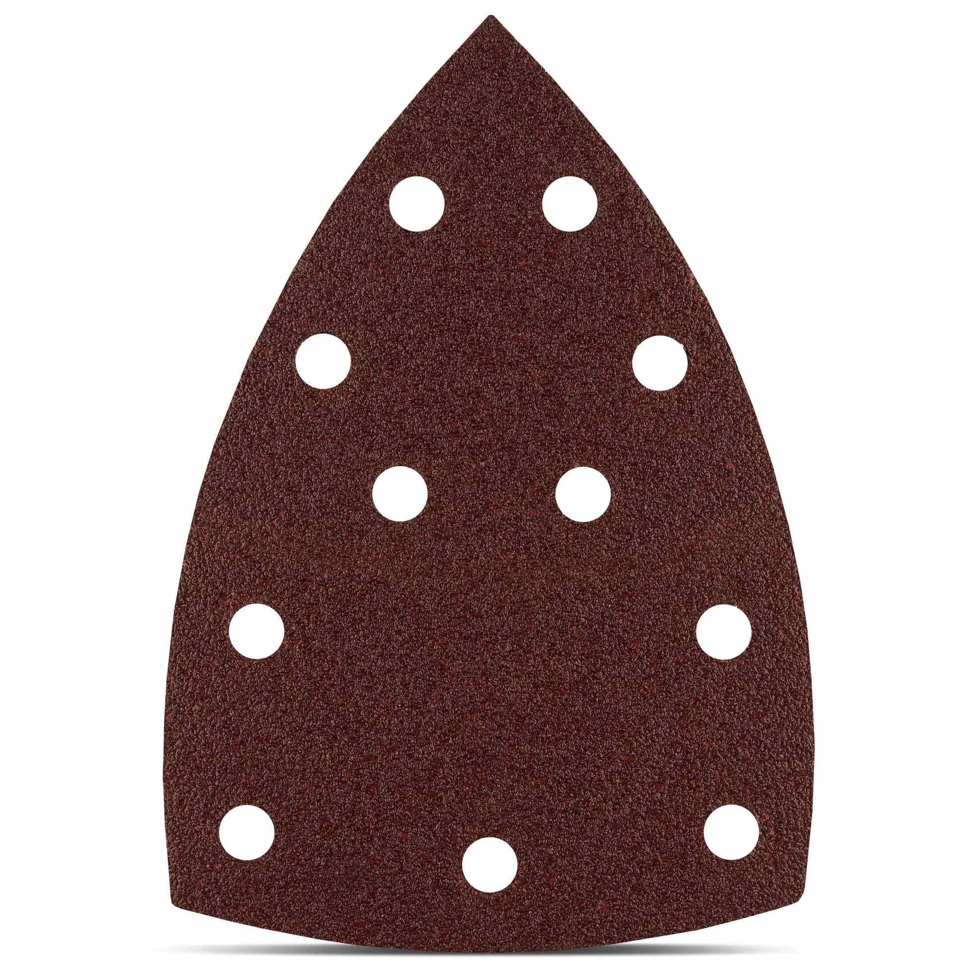 Fd-Workstuff Prio-Schleifdreiecke | 25 Stück | 11-Loch | 105 x 152 mm | Korn 40 | für Multischleifer | Schleifblätter | dreieckige Schleifpads | Schleifpapier