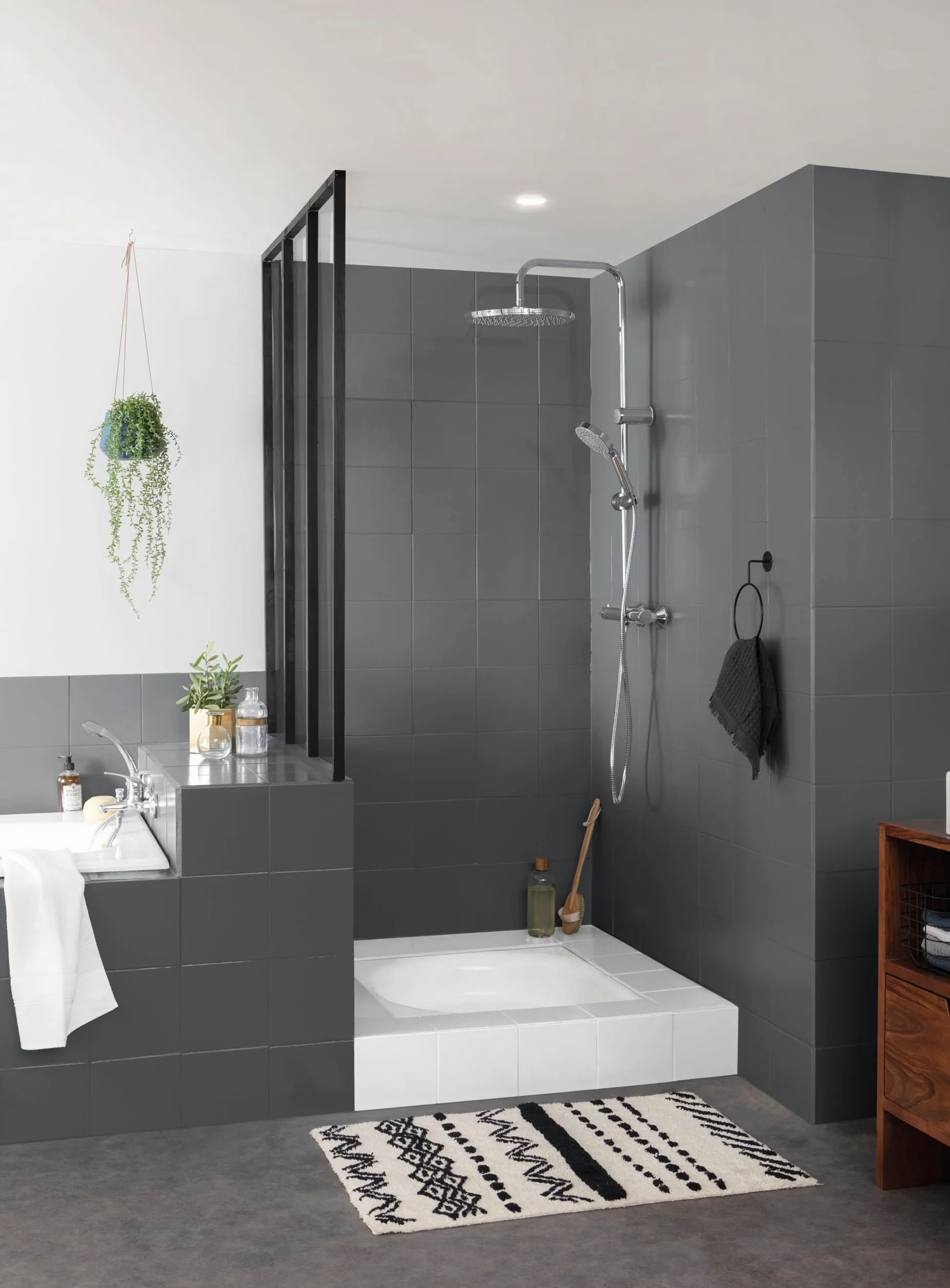 V33 Esmalte Renovation Perfection Azulejos Antracita Satinado 0,75L