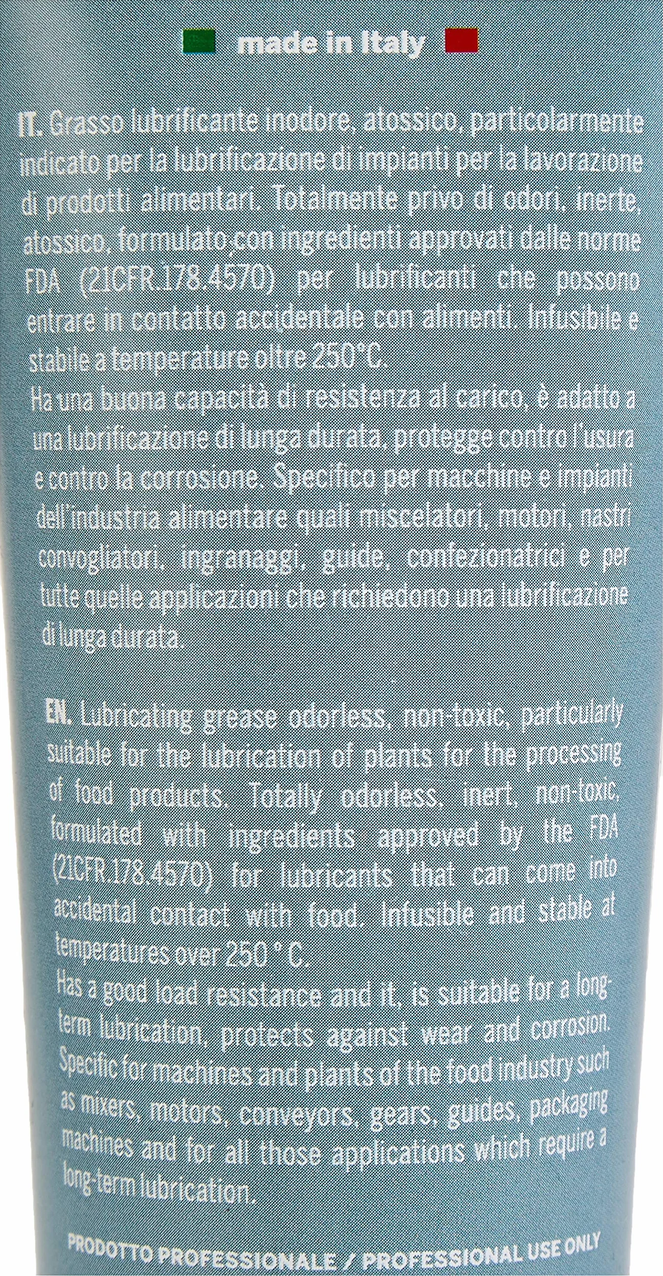 Camp Grasso Alimentare, Grasa de los Alimentos Lubricante, y No Tóxica, Lubrica y Protege las Máquinas de Procesamiento de Alimentos, 150 Ml