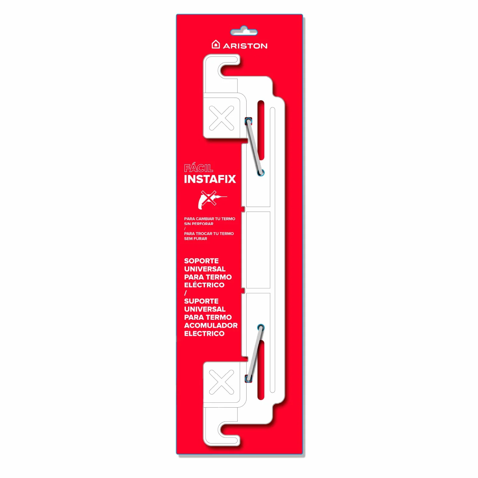 Ariston Soporte Universal Termo Electrico Instafix Accesorio Montaje Calentador Agua Electrico 48x0.3x7cm