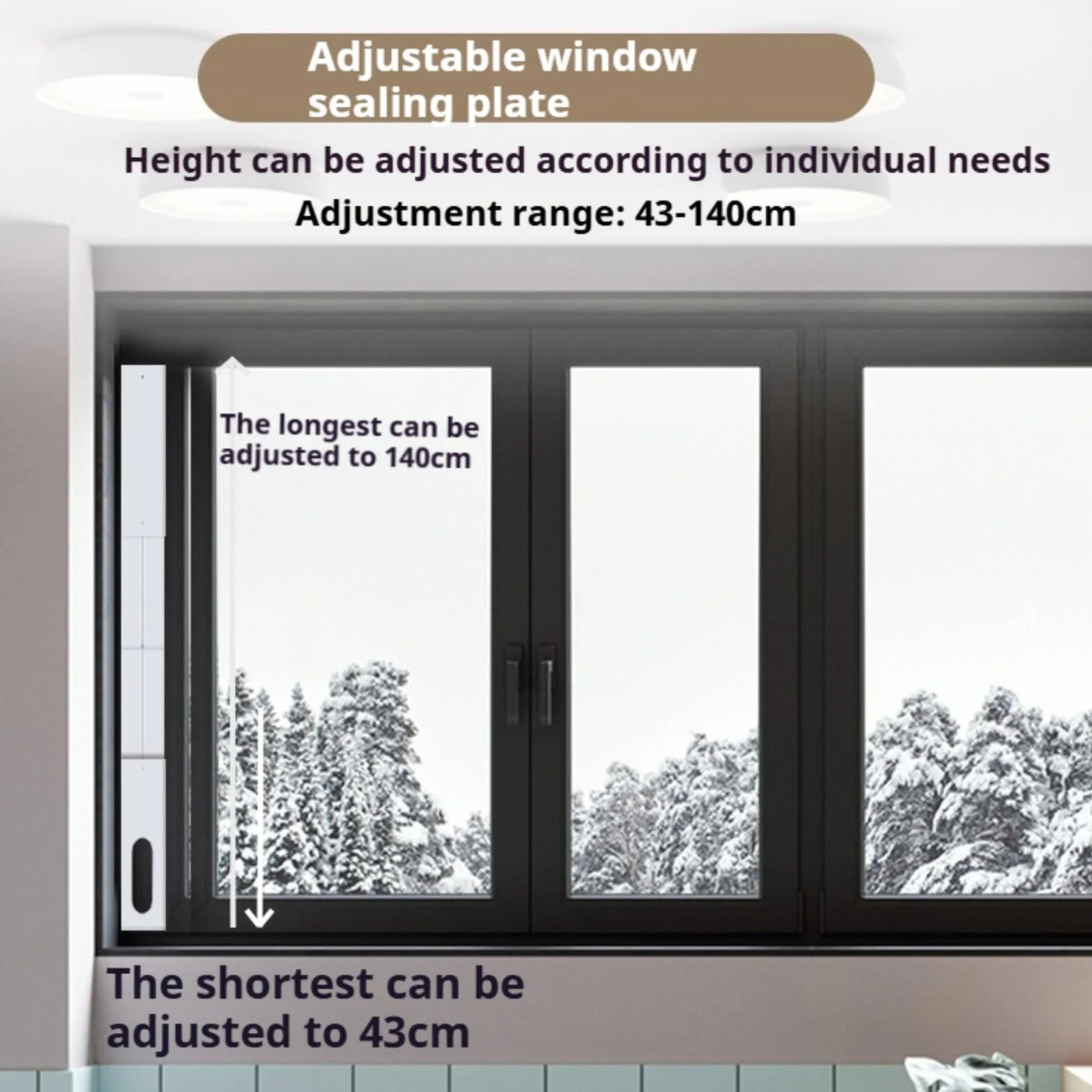 Kit De Ventana De Aire Acondicionado Portátil, Adaptador Ventana Aire Acondicionado, Placa Sellado Ventana Ajustable para Aire Acondicionado Móvil, Accesorio De Ventana De Aire Acondicionado