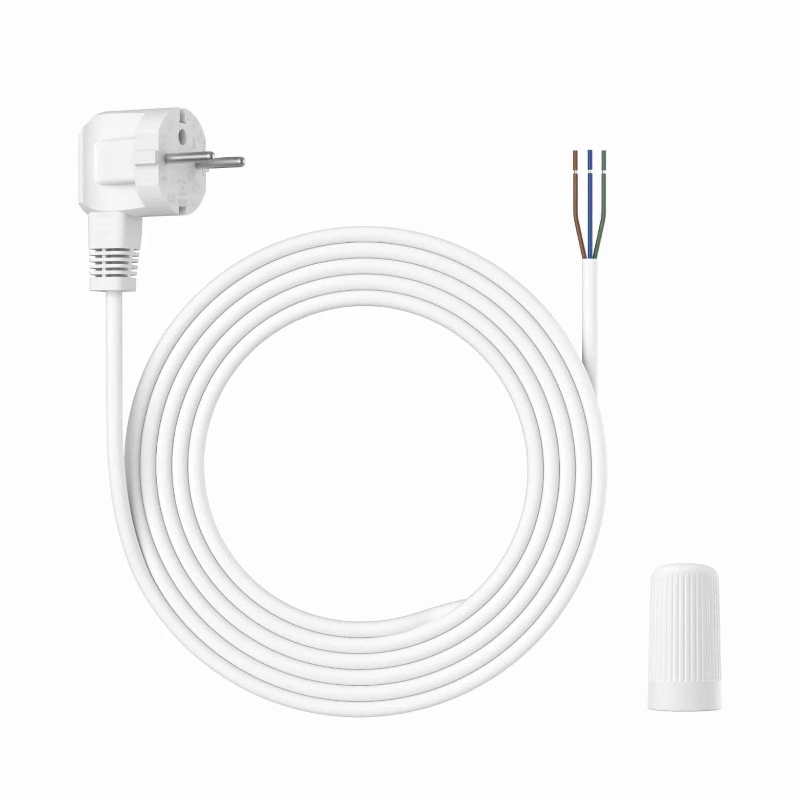 Reolink Cable Conexión con Tuerca, Adaptador Cableado Fijo a Enchufable | SOLO para Elite Floodlight WiFi, Cable Alimentación 6m/20ft con Enchufe, Resistente al Clima, DIY Fácil, RLA-PP1