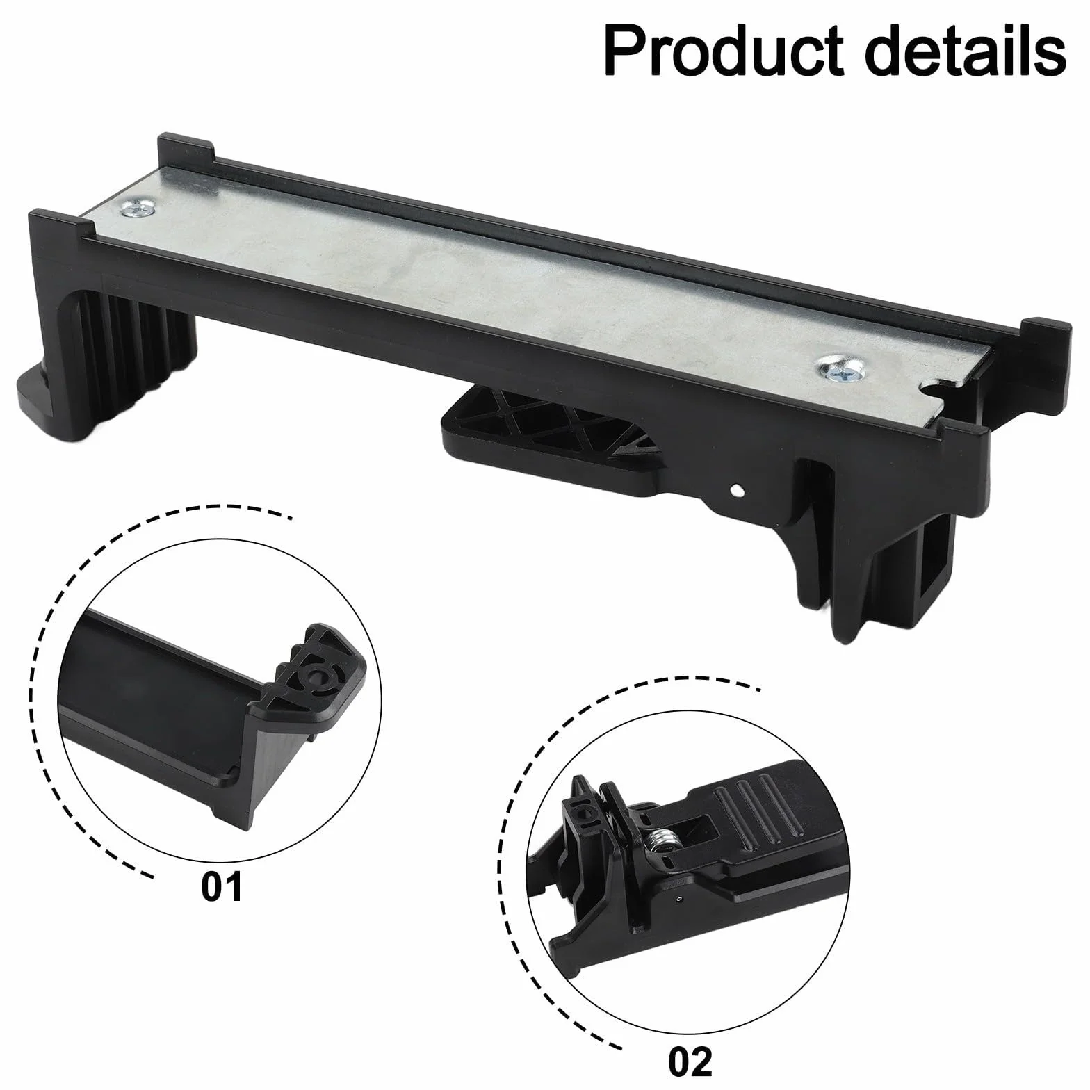 N425527 Soporte de montaje en pared para niveles DW0811LR DW0822LG DW0822LR DW089LG, soporte de almacenamiento de plástico resistente, soporte horizontal seguro para taller garaje