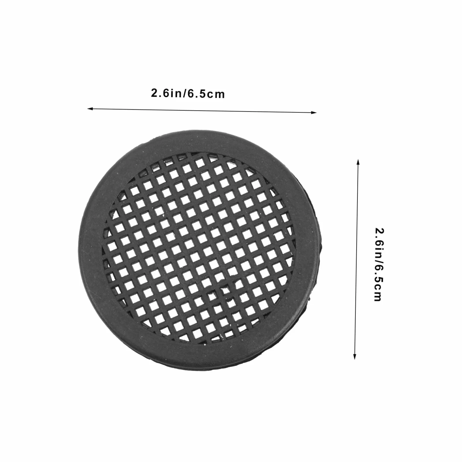 Orificio de Ventilación Redondo para Gabinete 10 Pcs Negro, Rejilla de Malla Plástica Transpirable, Protección contra Polvo y Ventilación Eficaz para Muebles y Armarios
