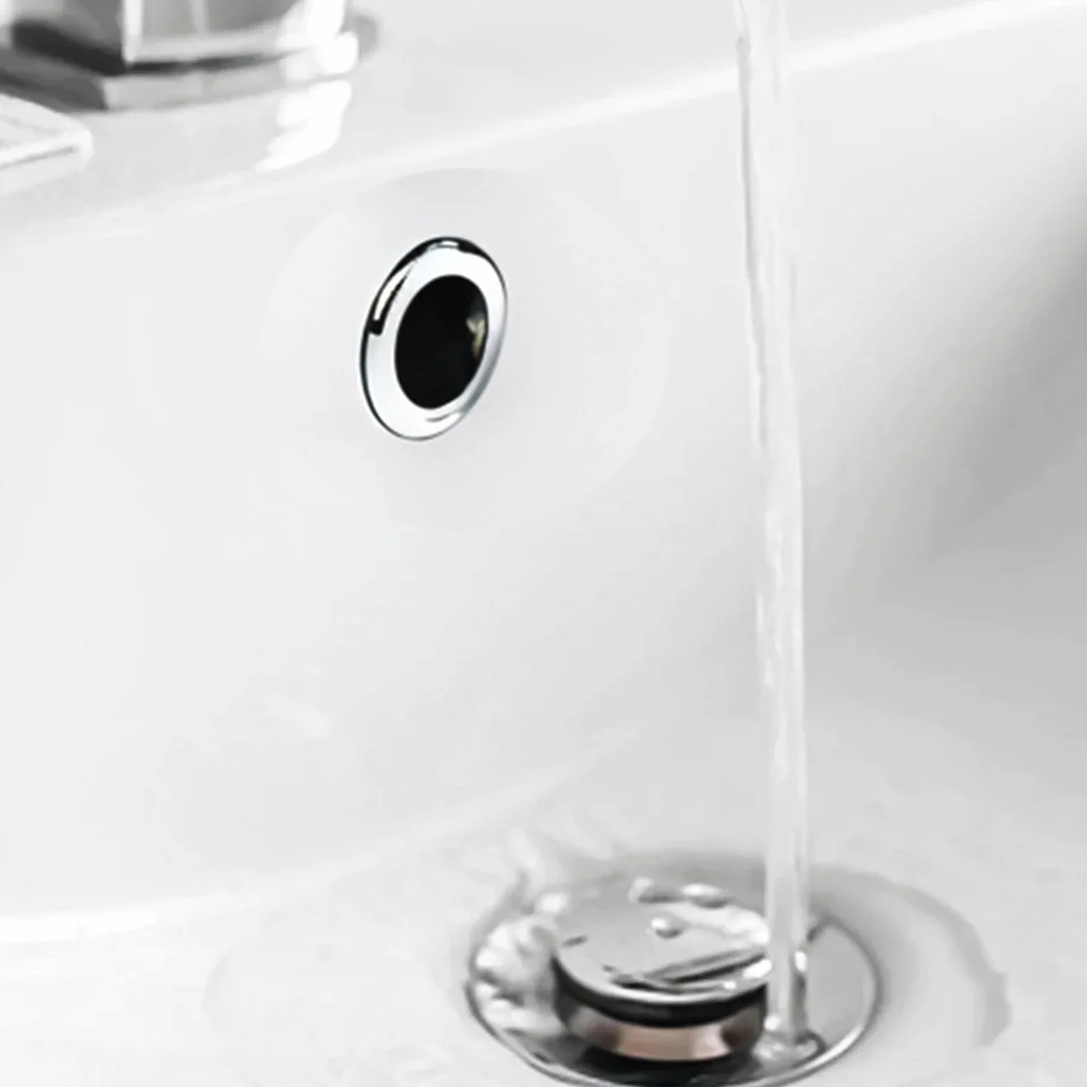 4 piezas de anillo de rebosadero para lavabo, roseta de rebosadero para baño, lavabo, lavabo, para adornar, tapón de rebosadero, robusto, plateado
