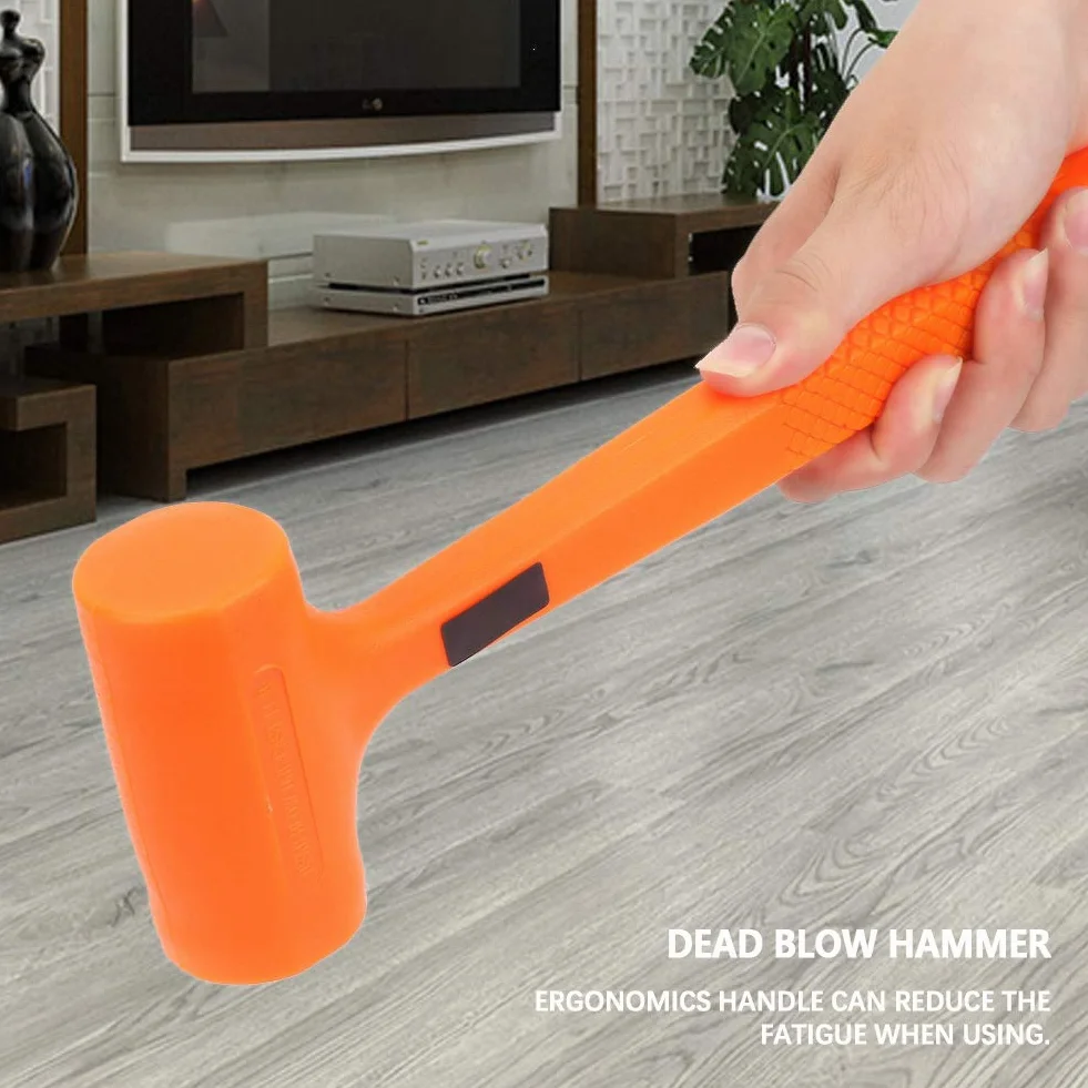 Martillo De Goma De Pvc De Cara Blanda,Mazo De Goma Práctico,Adecuado Para Petroquímicos, Minas De Carbón,A Prueba De Ácidos, Álcali, Sin Chispas(1LB)