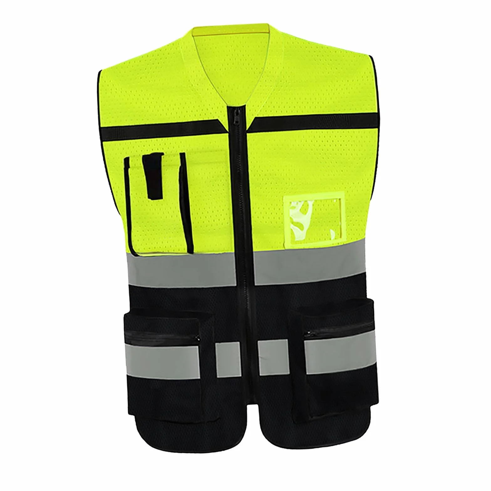 MagiDeal Chaleco reflectante con bolsillos con cremallera, ropa para hombres y mujeres para correr, pasear perros