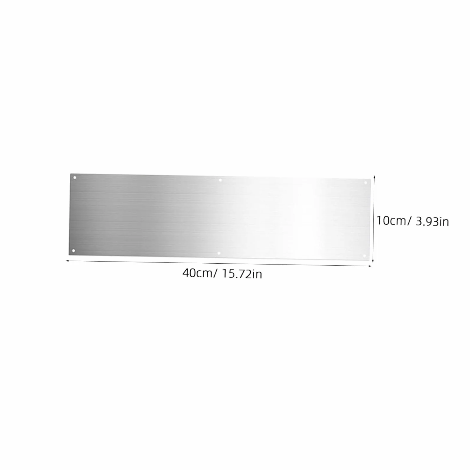 HOMSFOU 1 Juego Protector De Panel De Puerta Placa De La Puerta Tablero De Puerta Barrido De Puerta Metálica Placa De Empuje De La Puerta Portero Acero Inoxidable Placa De Refuerzo