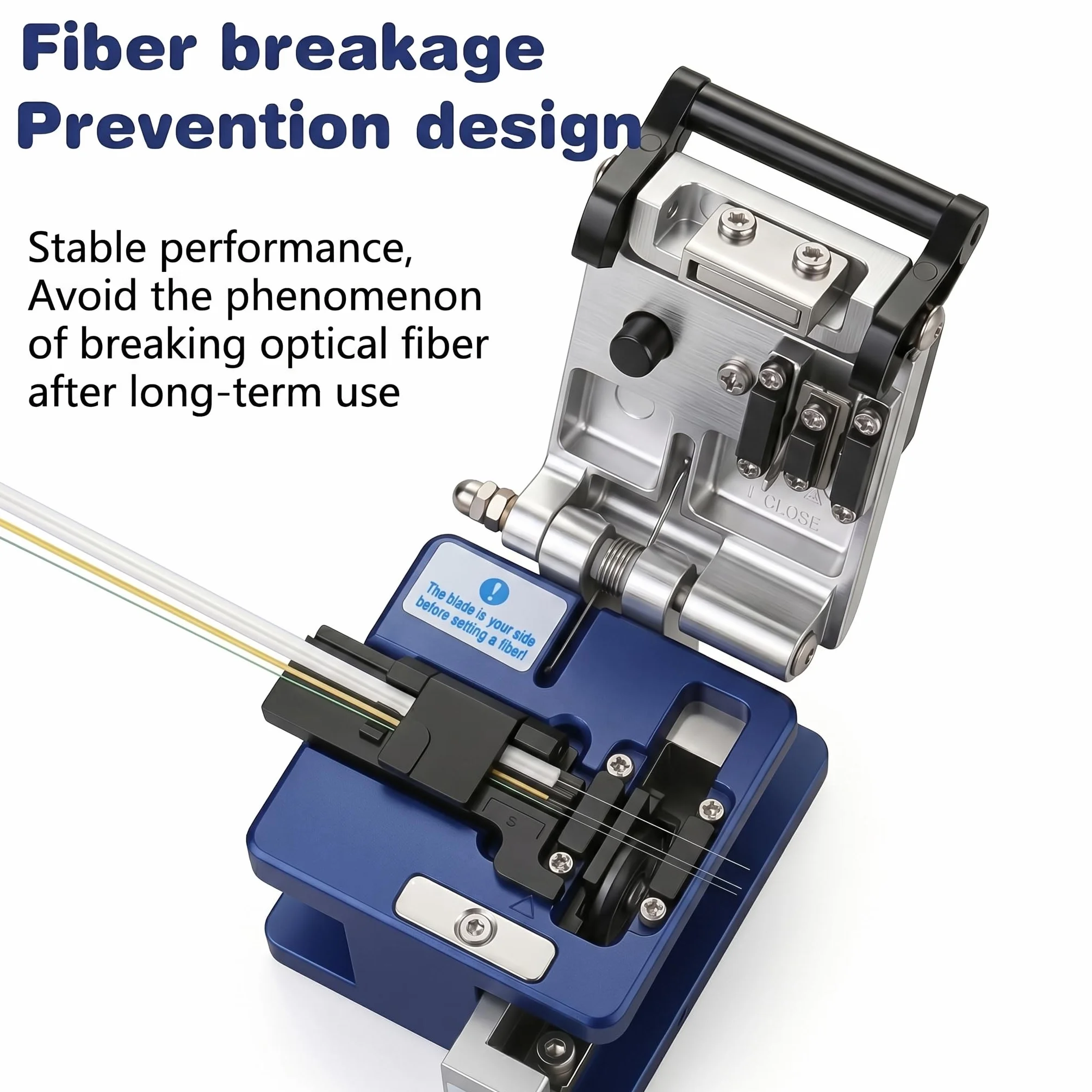 Cuchilla de fibra óptica FC-6S FTTH, herramienta cortadora de fibra de conexión en frío de alta precisión, cuchilla cortadora de cable de fibra, material metálico de hoja de 16 superficies