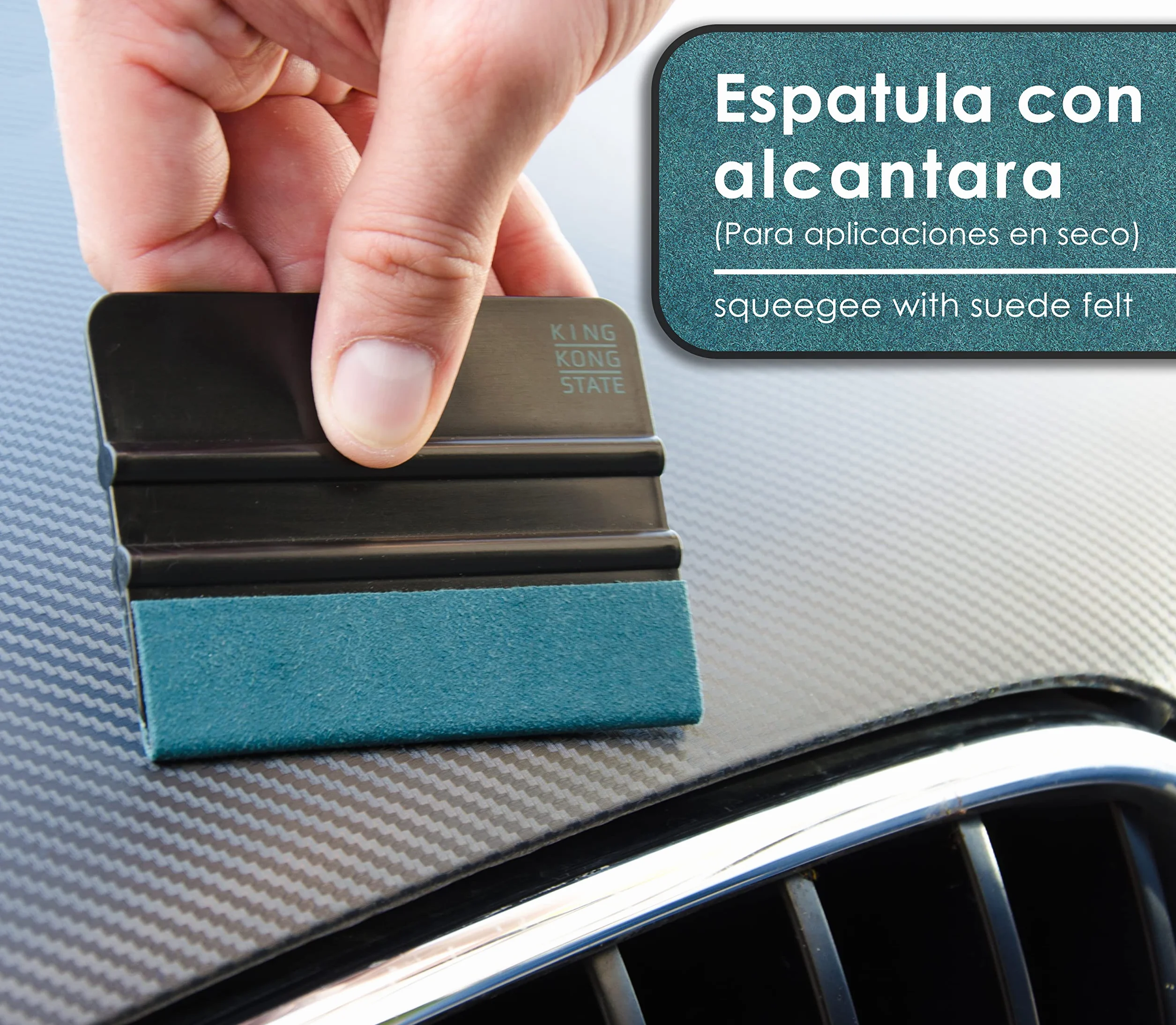 Kit Herramientas para la Instalación de Vinilos para Ventanas de KING KONG STATE – Cortador de Vinilo con Cuchillo de Precisión y espatula vinilo para Láminas