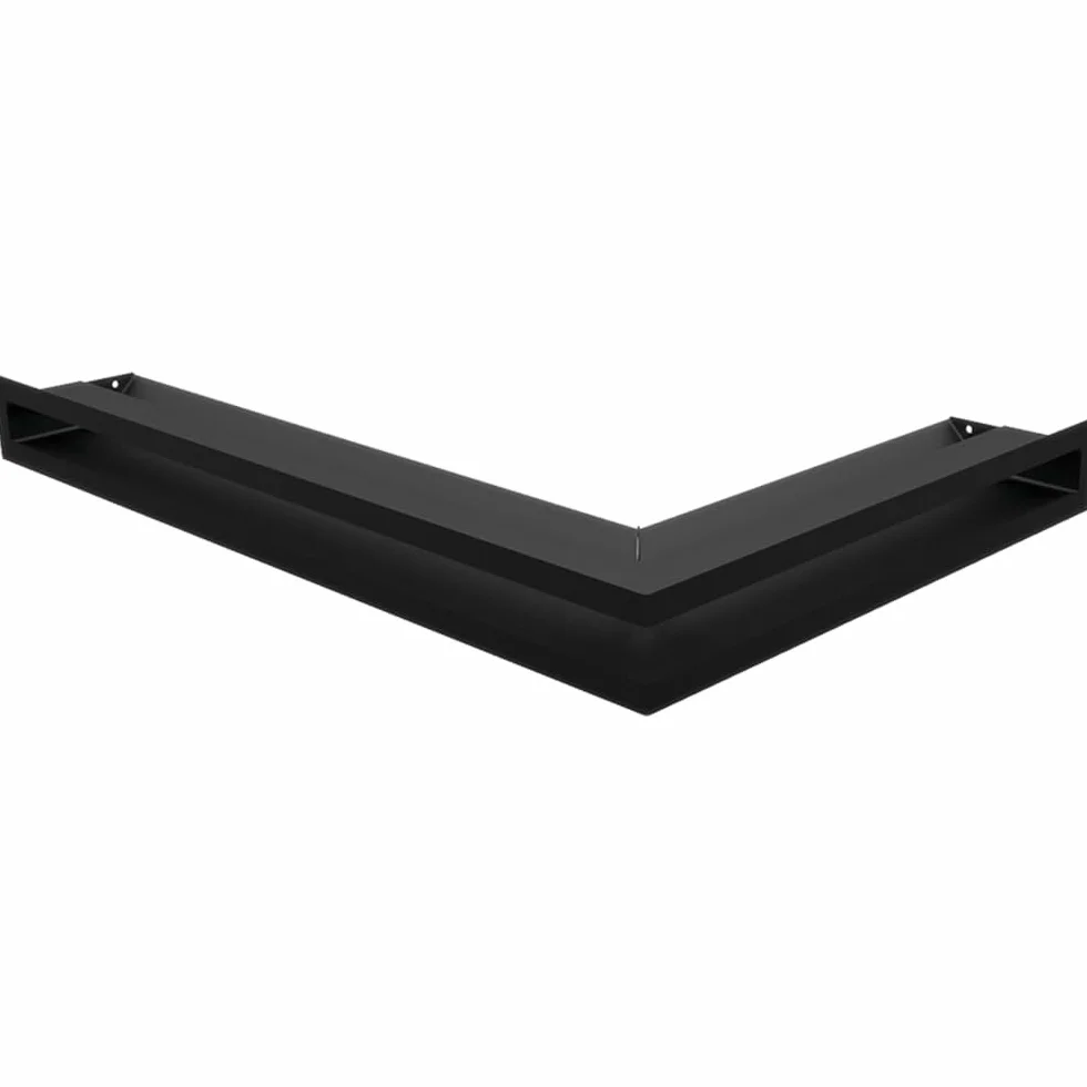 Rejilla de chimenea para esquina negra 60 x 40 x 6 KRATKI