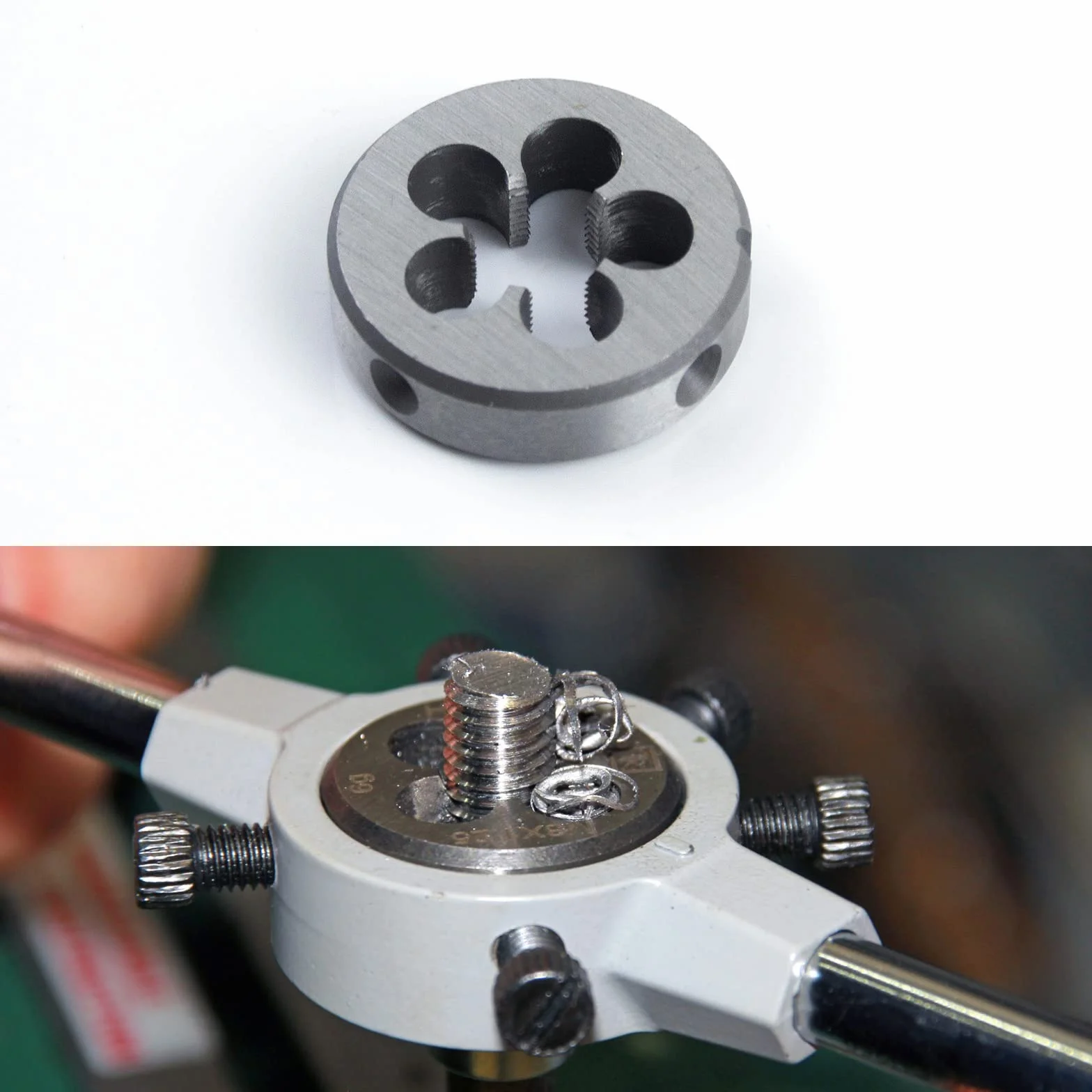 M24 x 0,75 troquel redondo métrico, rosca de la máquina de la mano derecha muere M24 x 0,75 mm