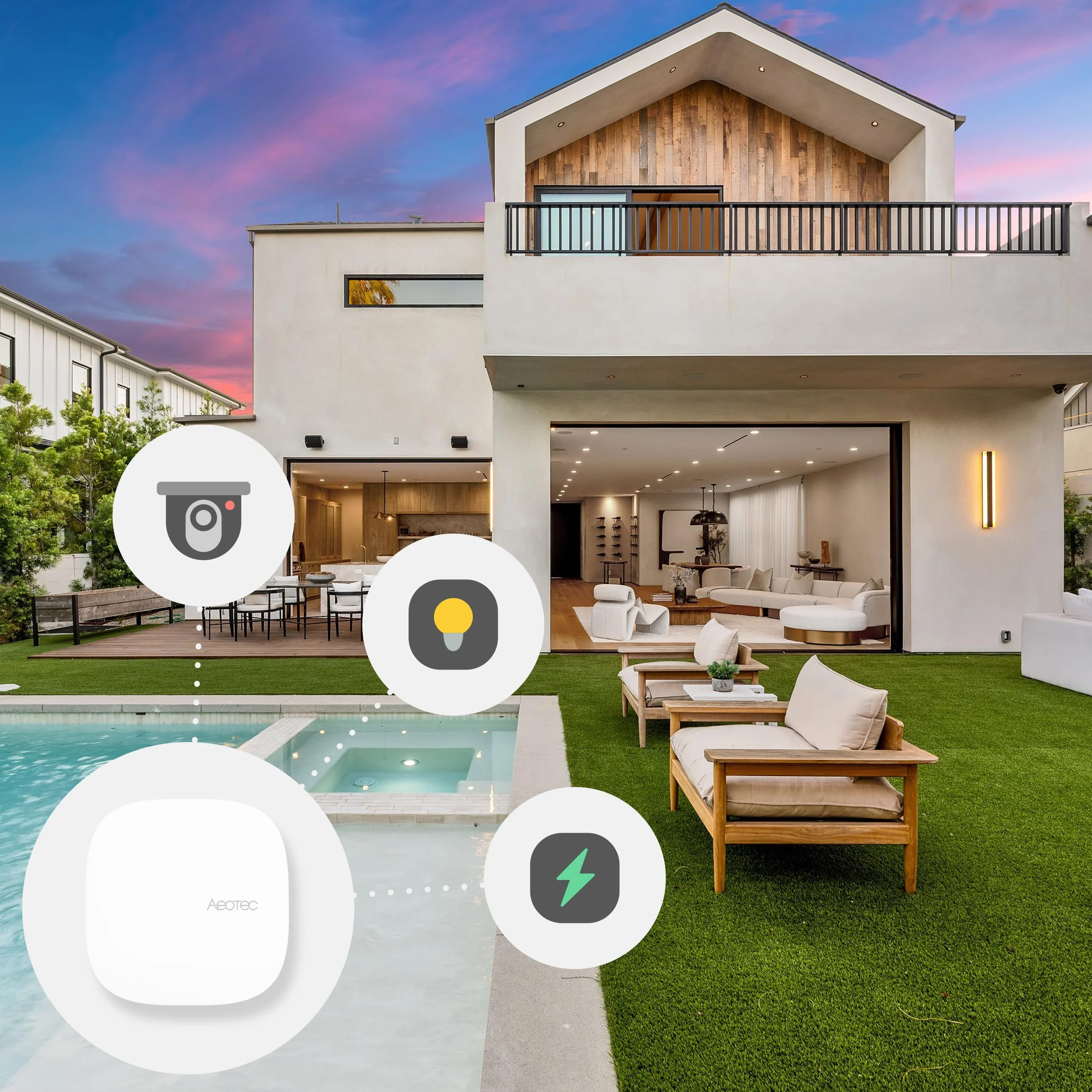 Aeotec Smart Home Hub 2 Matter Zigbee Thread Wi-Fi Control por voz Alexa Google Domótica SmartThings GP-AEOHUBV4EU