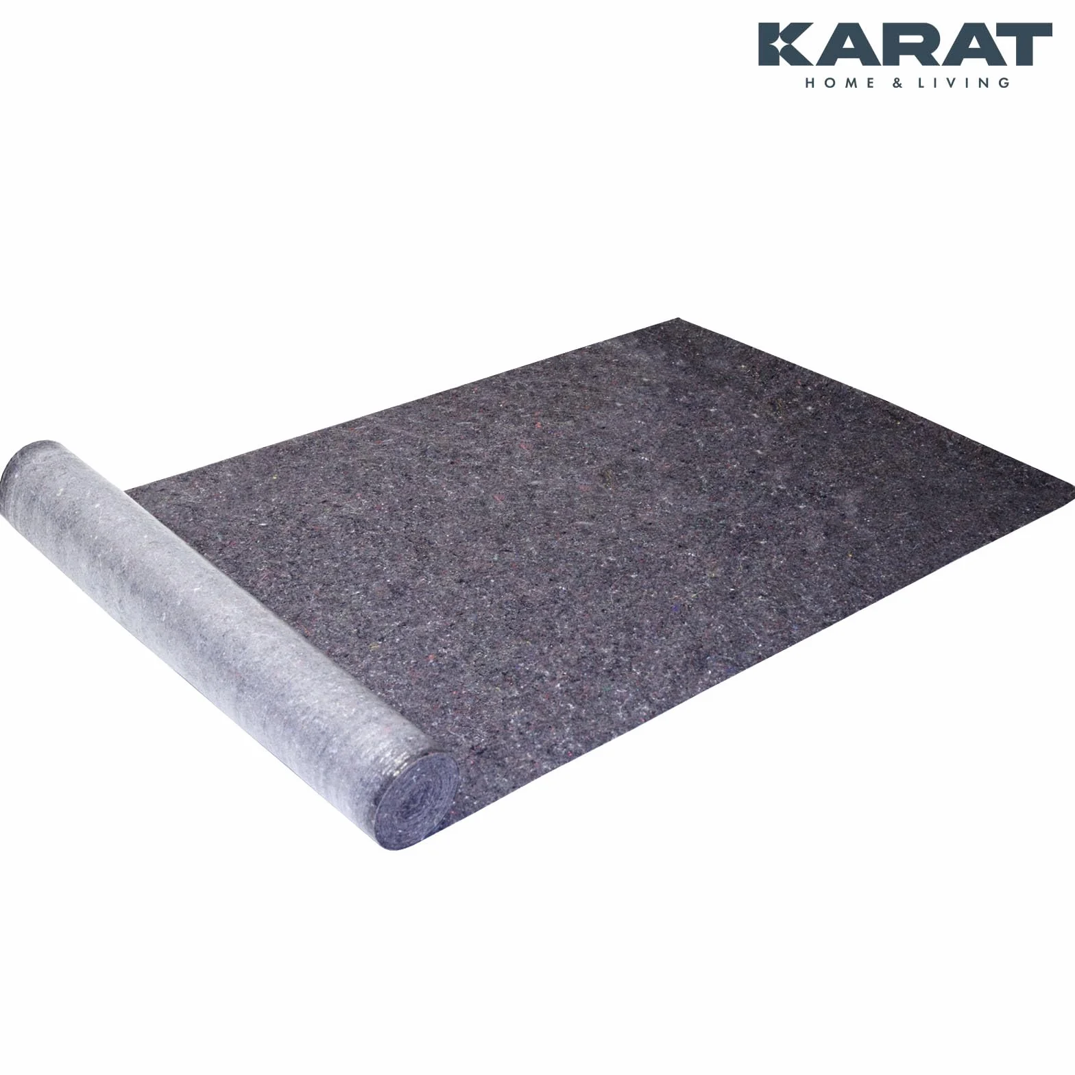 KARAT Rollo de fieltro para pintor (50 m x 1 m, 50 m², con revestimiento antideslizante, reutilizable, para pintores y artesanos, 180 g/m²)